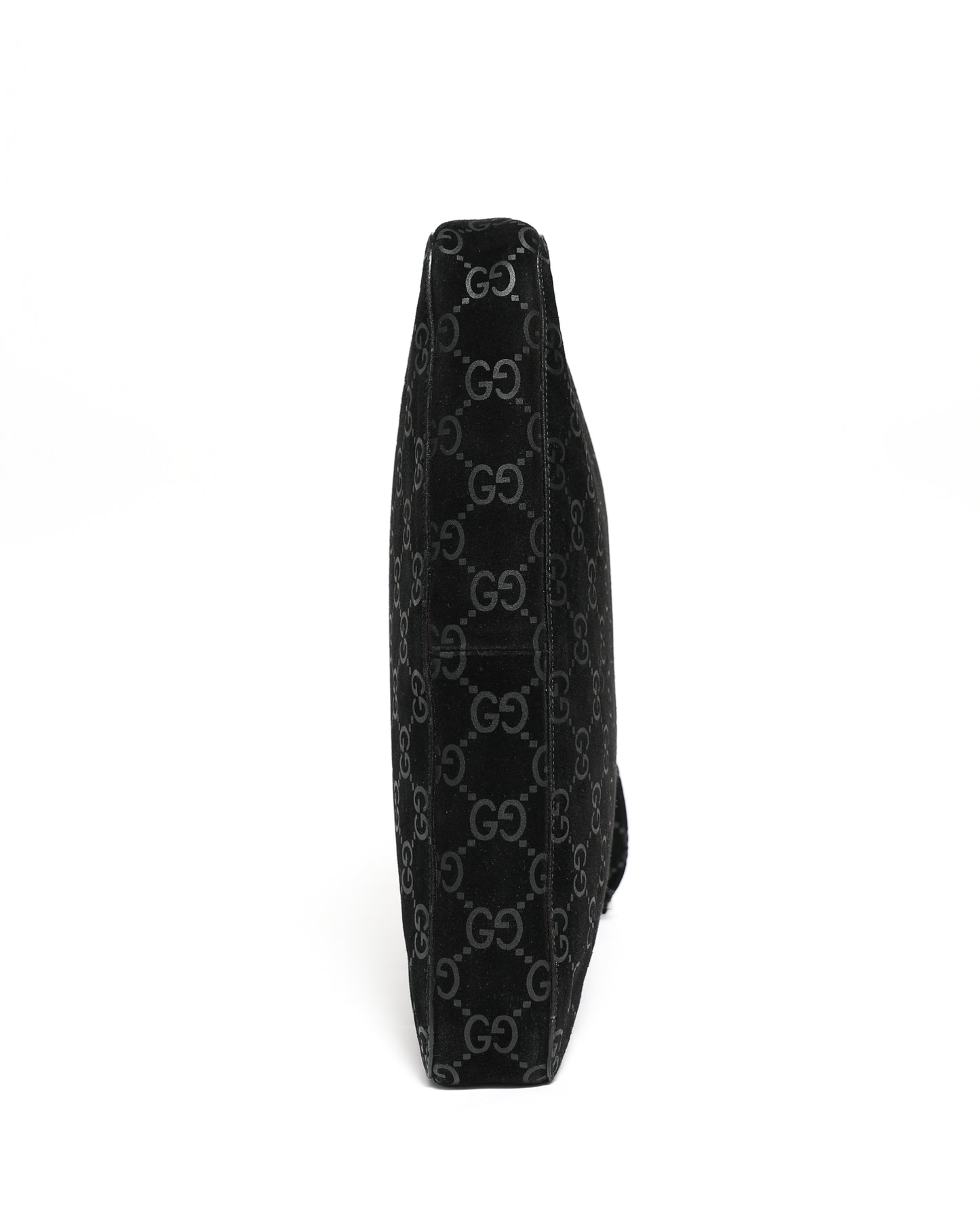 RARE Gucci Tom Ford Slim Horsebit Black Suede Hobo Bag