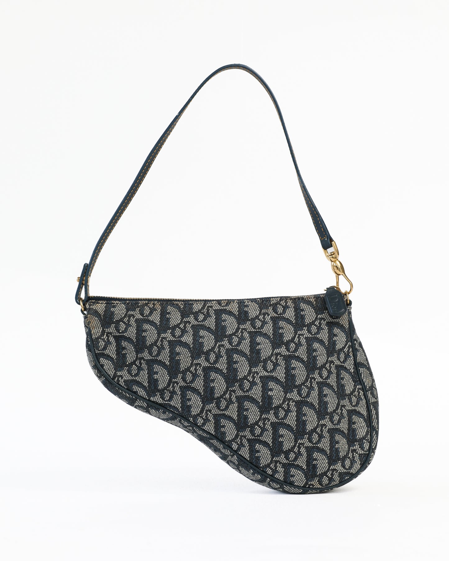 Christian Dior Blue Trotter Saddle Bag