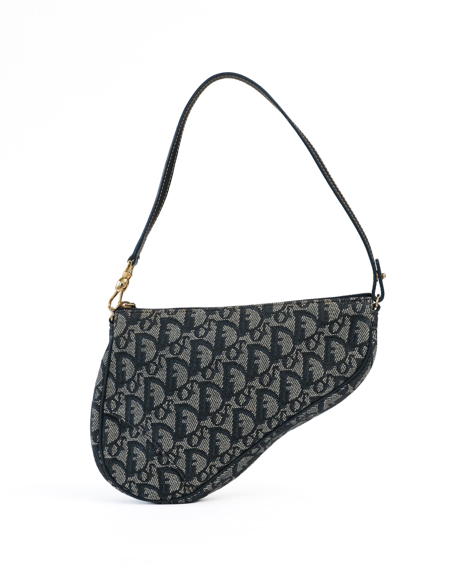 Christian Dior Blue Trotter Saddle Bag