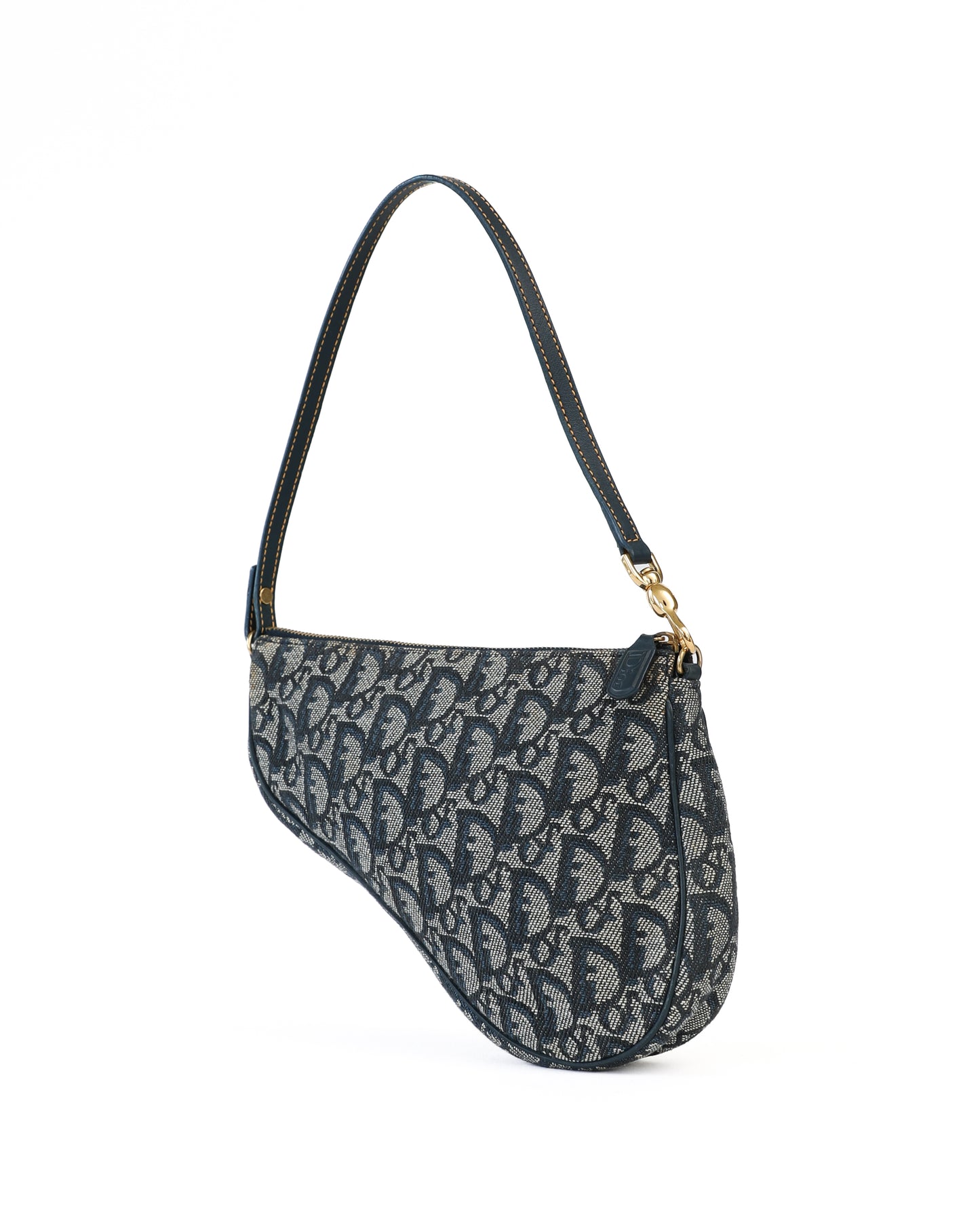 Christian Dior Blue Trotter Saddle Bag