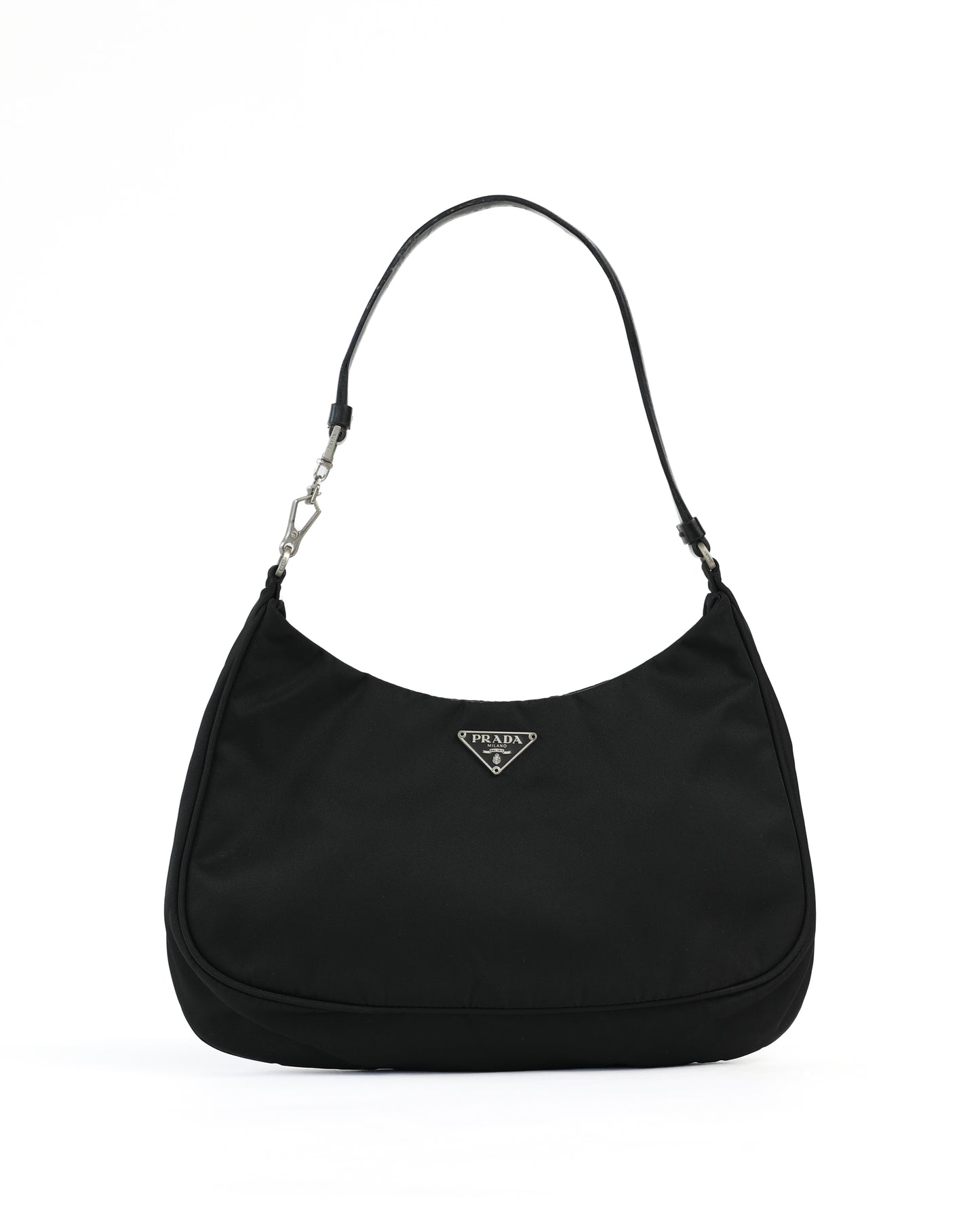 Prada Black Nylon Cleo Shoulder Bag