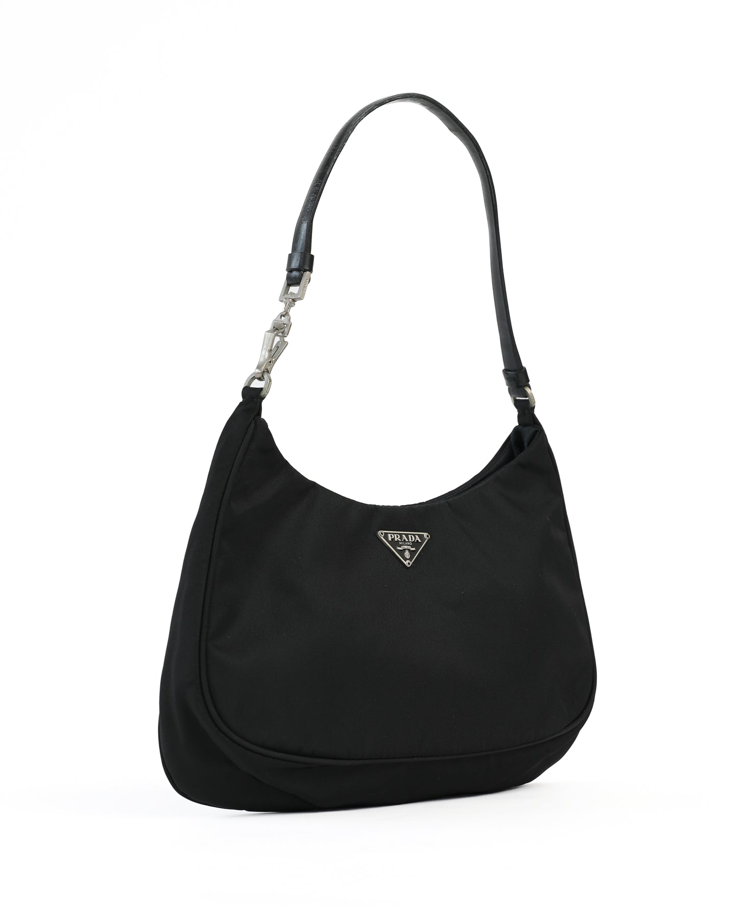 Prada Black Nylon Cleo Shoulder Bag