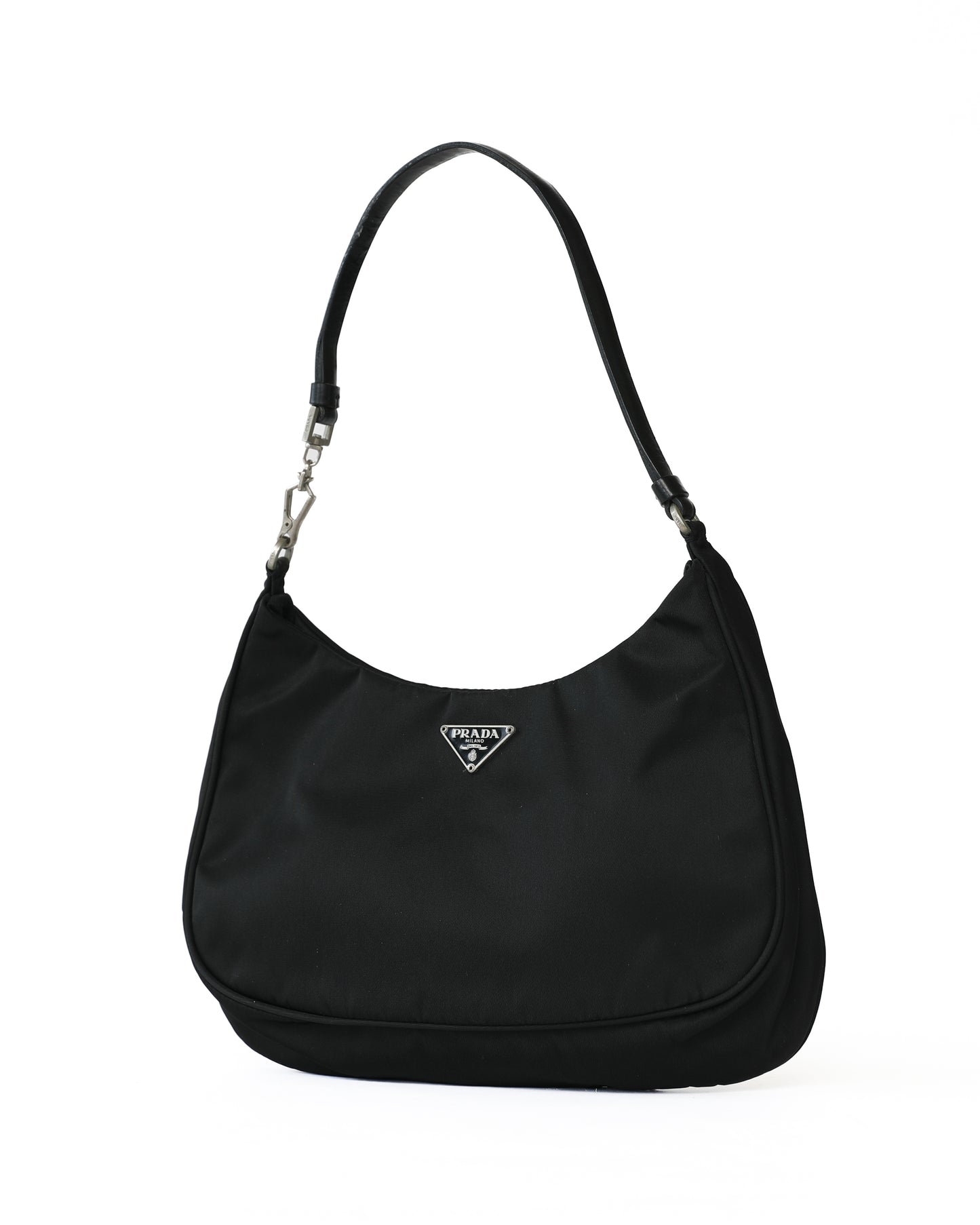Prada Black Nylon Cleo Shoulder Bag
