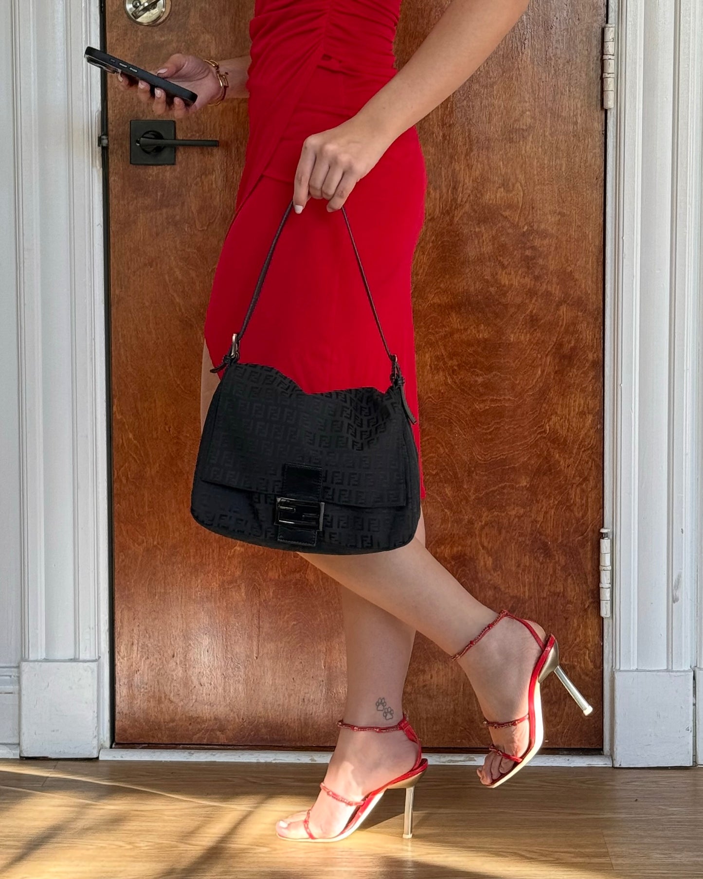 Fendi Black Mama Baguette