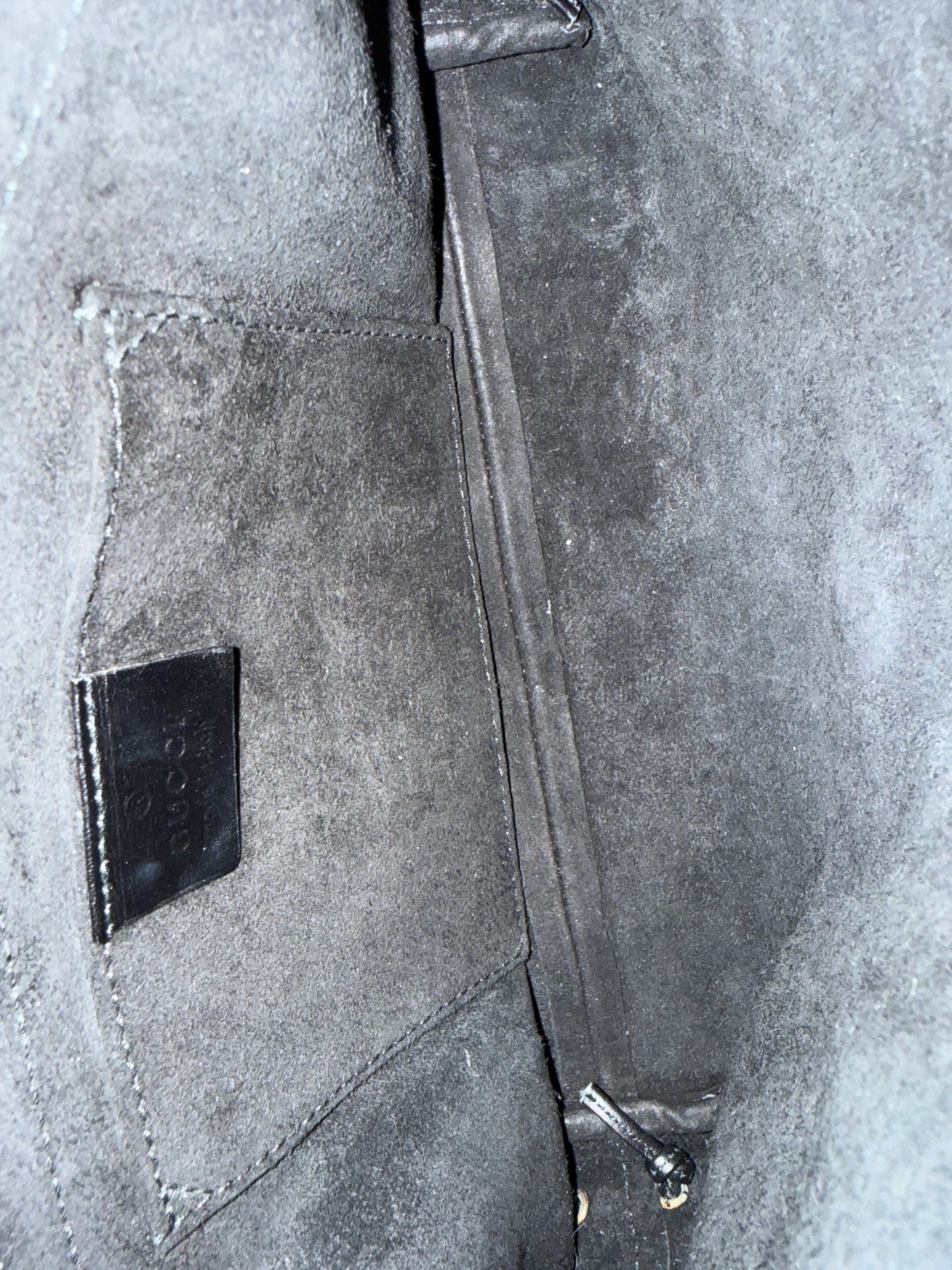 Gucci Black Suede Heart Bag GHW