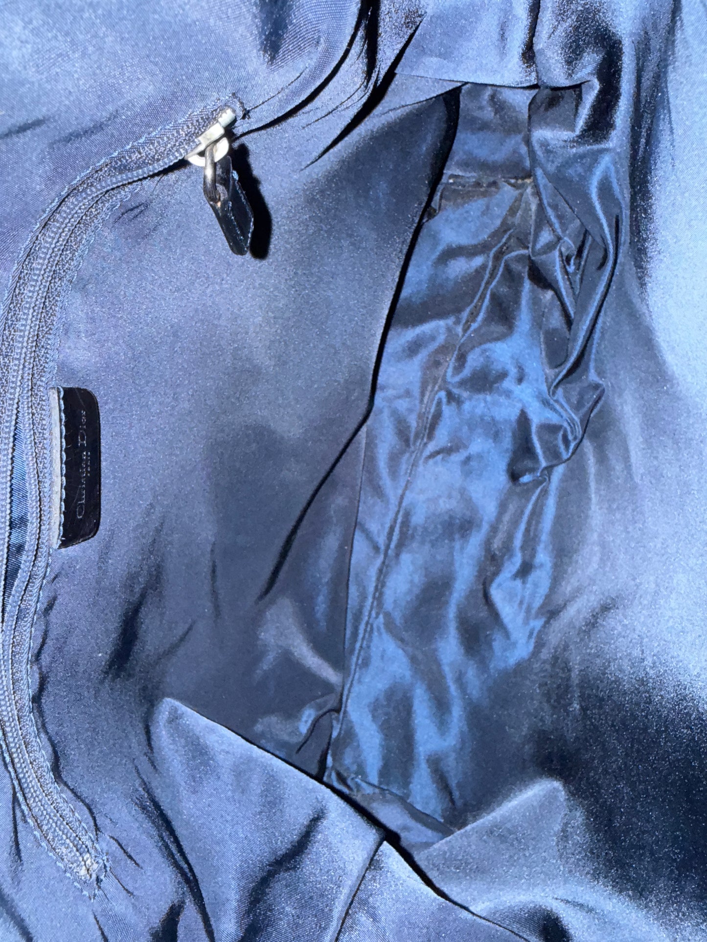 RARE Christian Dior Denim Crossbody Hobo Bag