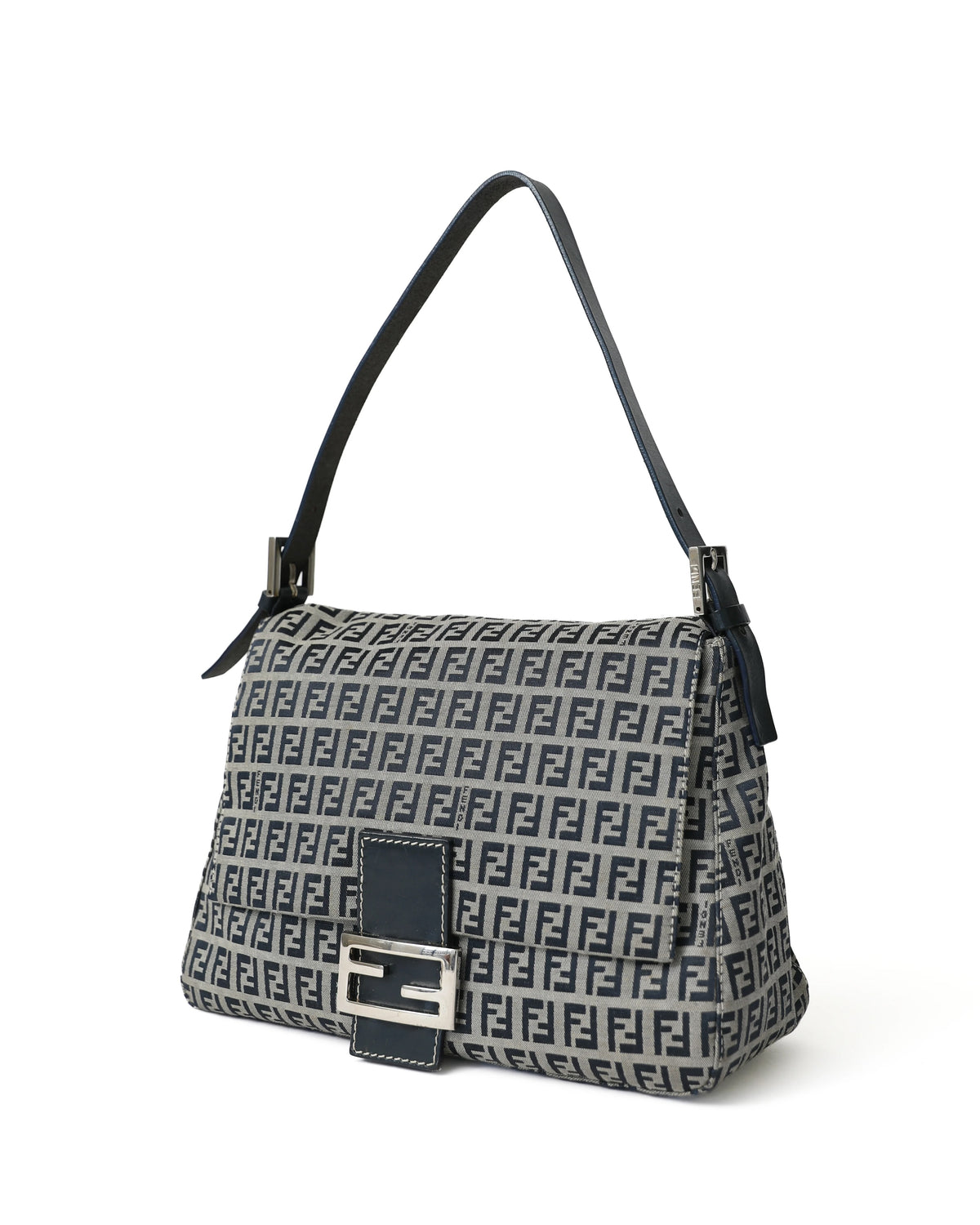 Fendi Blue Zucchino Mama Baguette