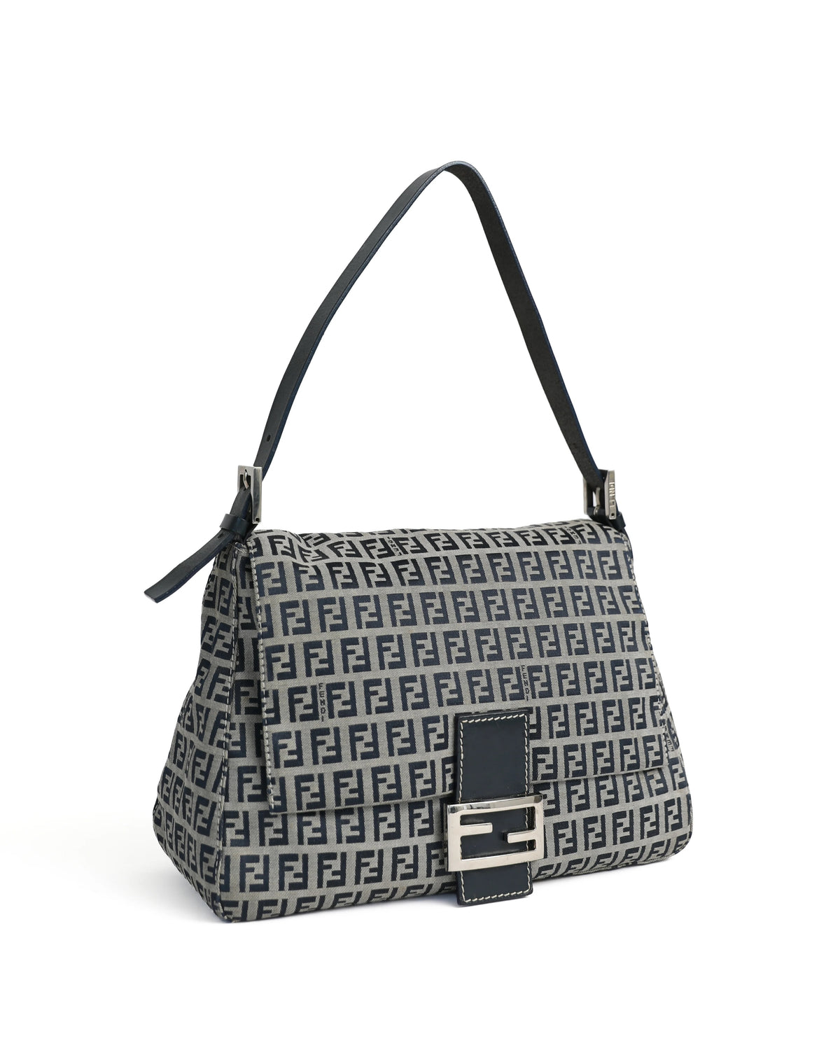 Fendi Blue Zucchino Mama Baguette