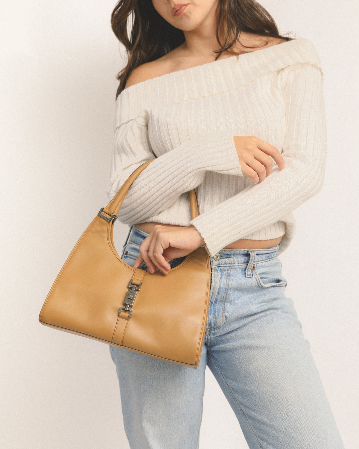 Gucci Tan Leather Jackie Bag