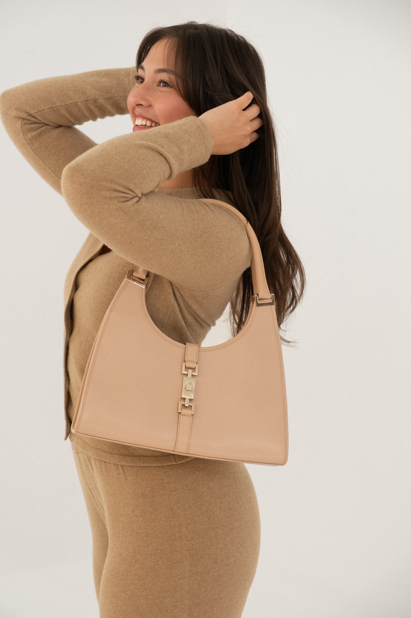 Gucci Pink Jackie Leather Bag