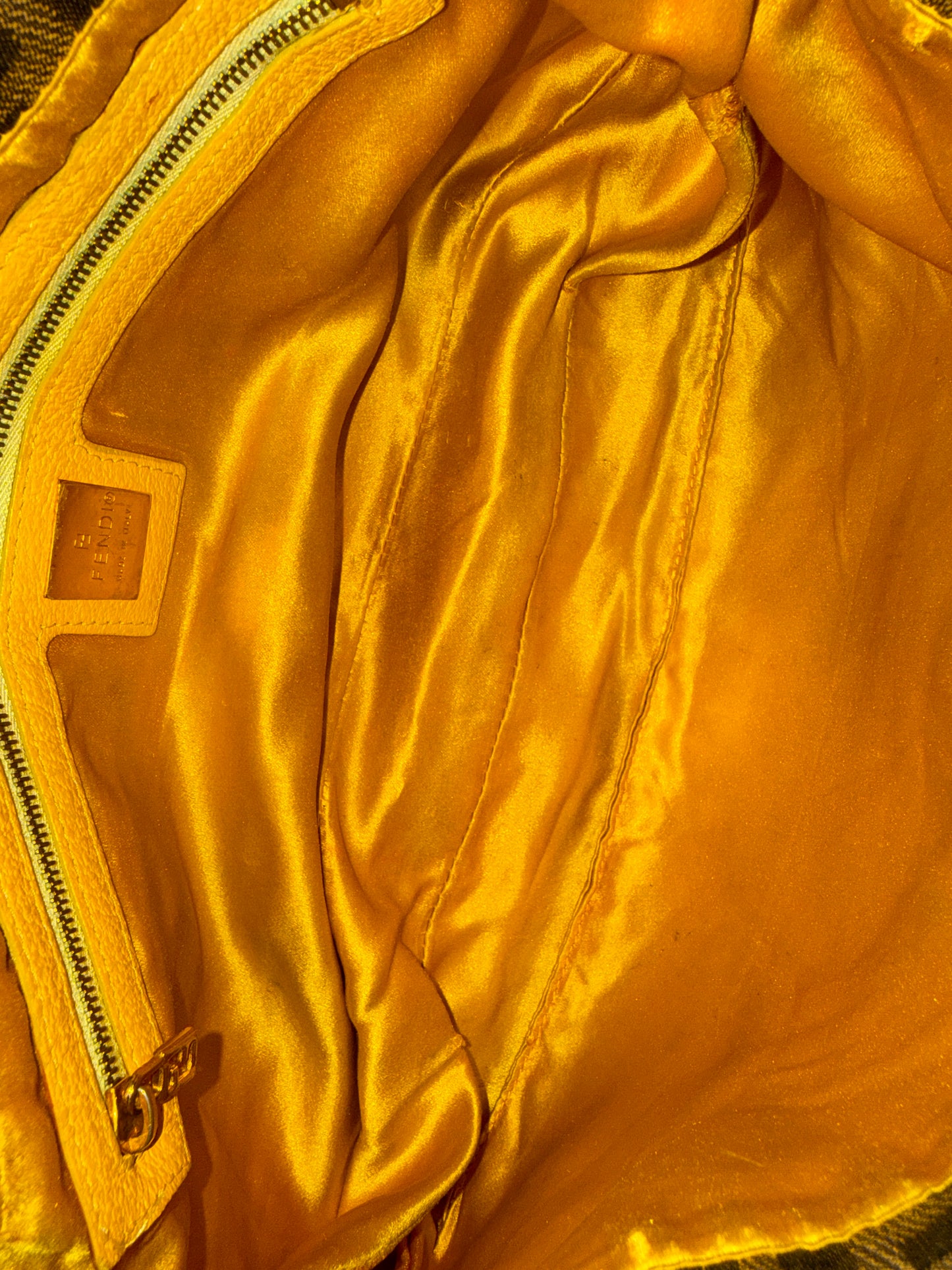 Fendi Zucca Flower Double Flap GHW