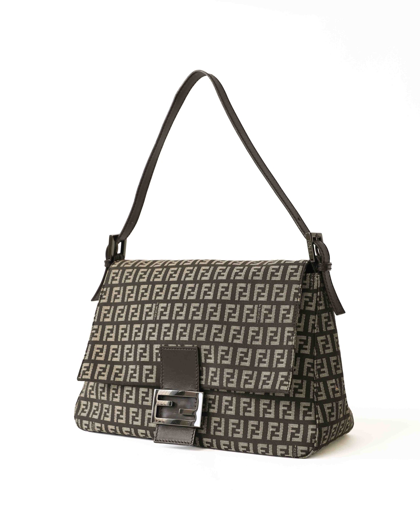 Fendi Zucchino Brown Mama Baguette