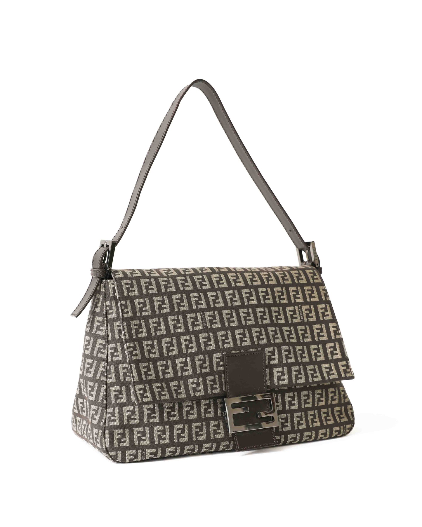 Fendi Zucchino Brown Mama Baguette