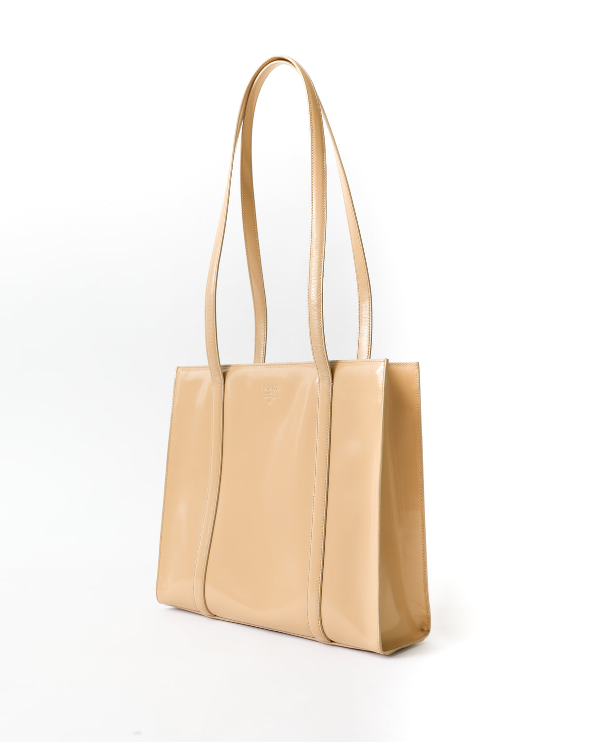 Prada Tan Leather Tote Bag
