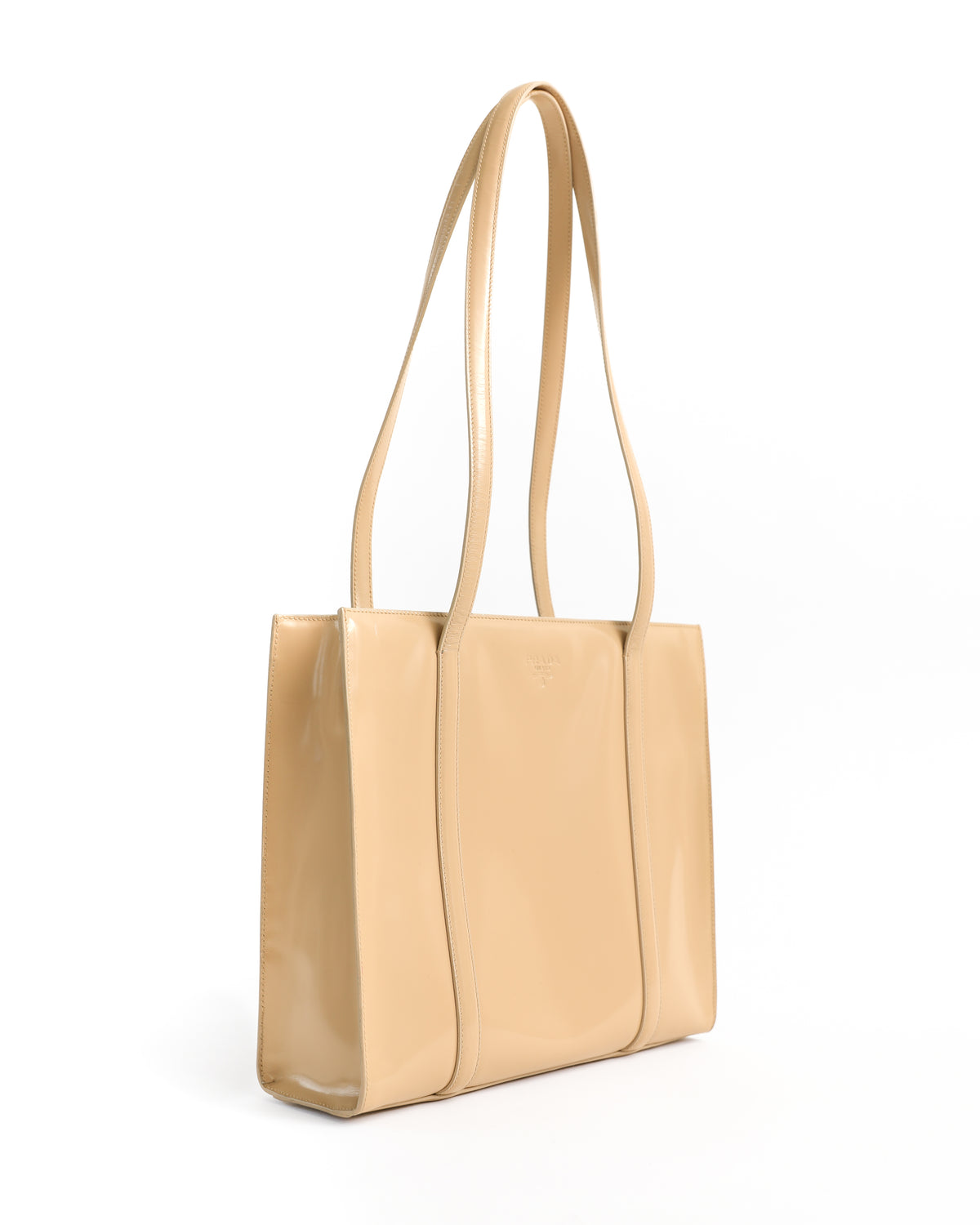 Prada Tan Leather Tote Bag