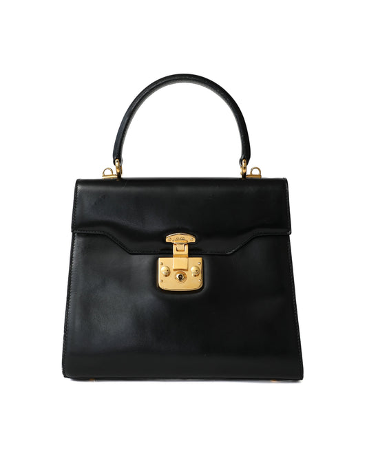 Gucci Black Lady Lock Top Handle Bag