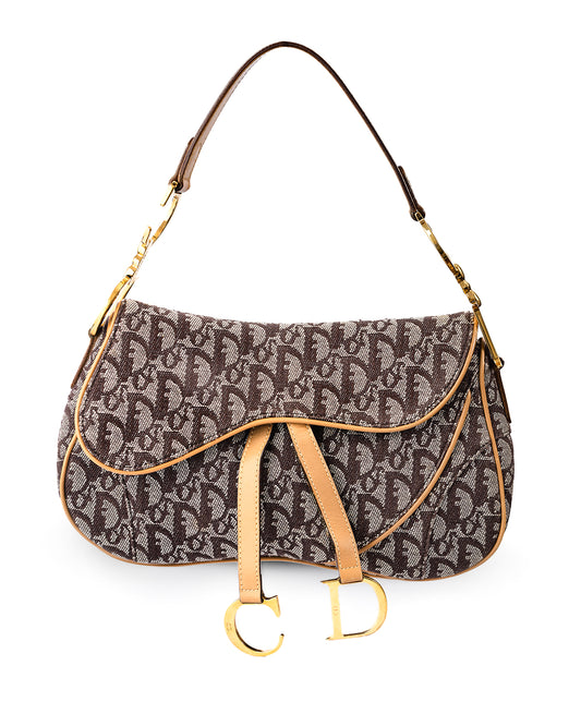 Christian Dior Double Flap Saddle Bag