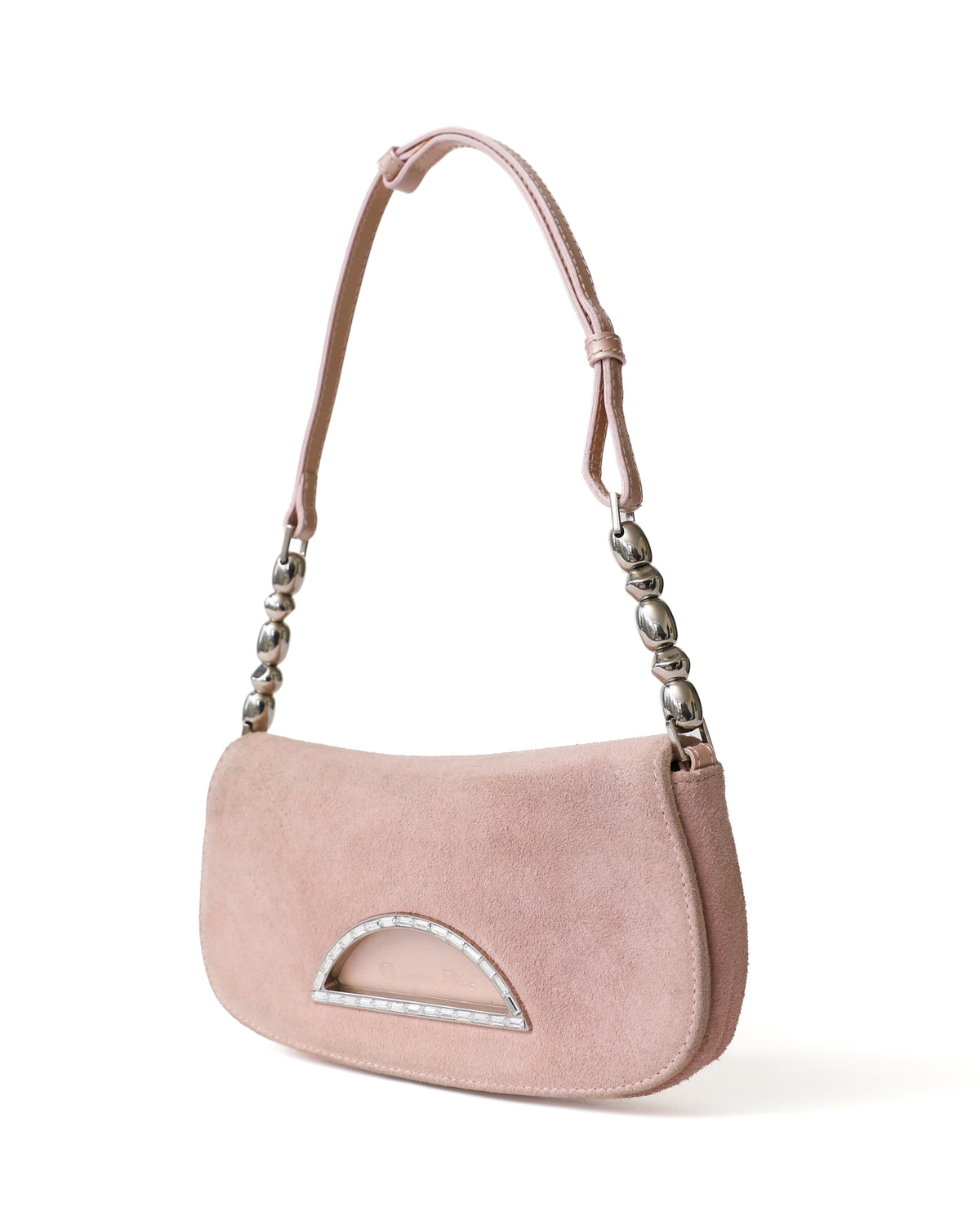 Christian Dior Malice Pink Suede Shoulder Bag