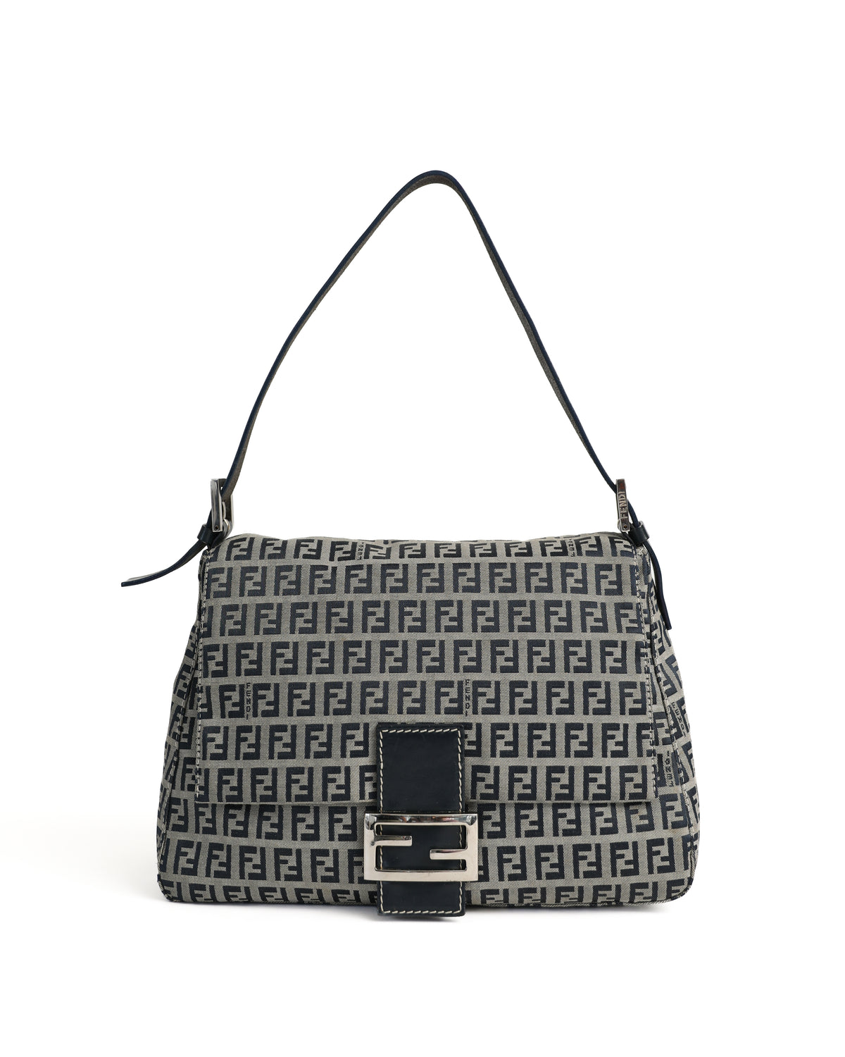 Fendi Blue Zucchino Mama Baguette