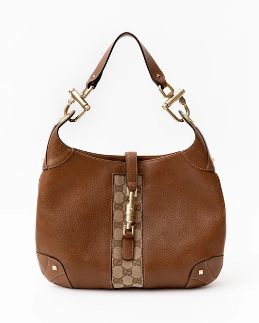 Gucci Leather Jackie Shoulder Bag