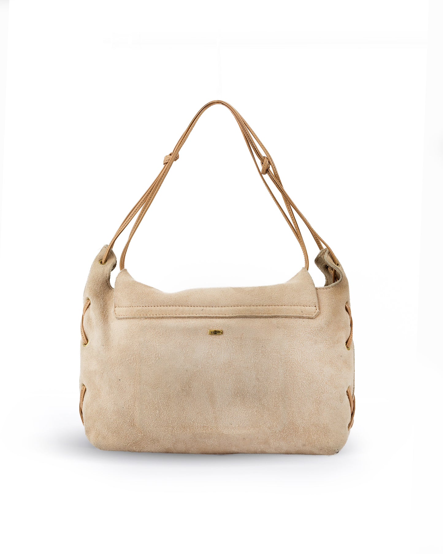 Gucci Heart Suede Tan Bag