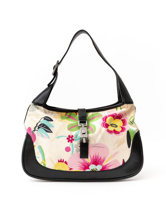 Gucci Floral Jackie Hobo Handbag