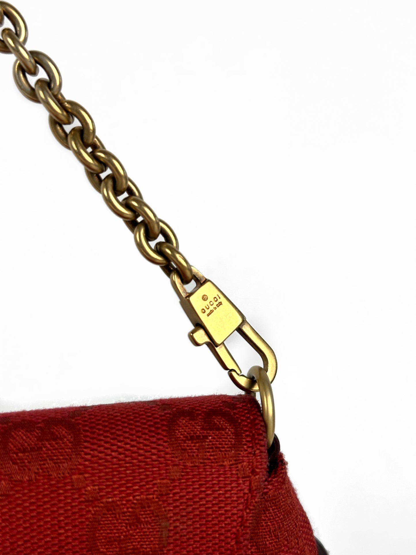 Gucci Monogram Horsebit Shoulder Bag