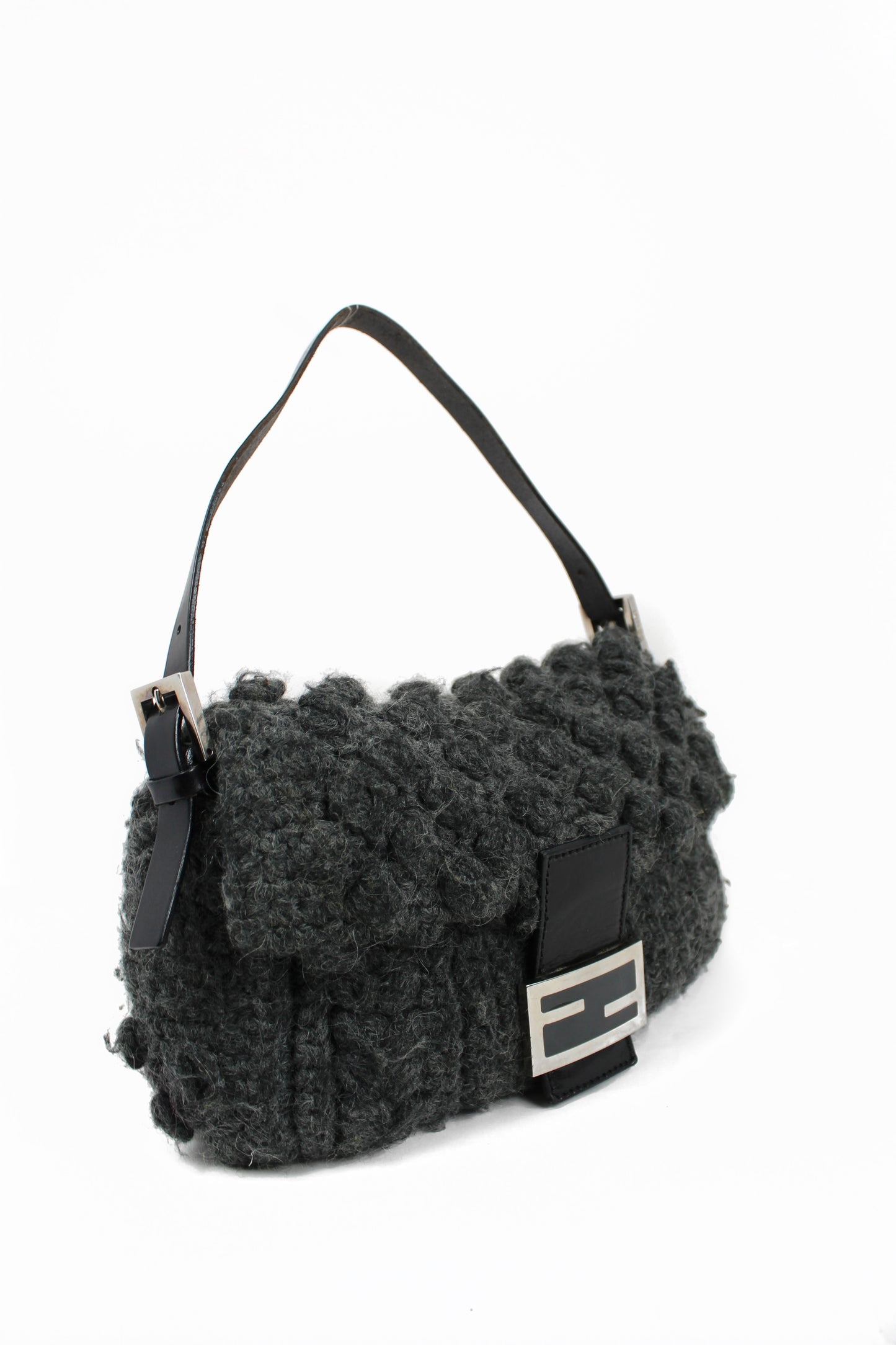 Fendi wool knit baguette