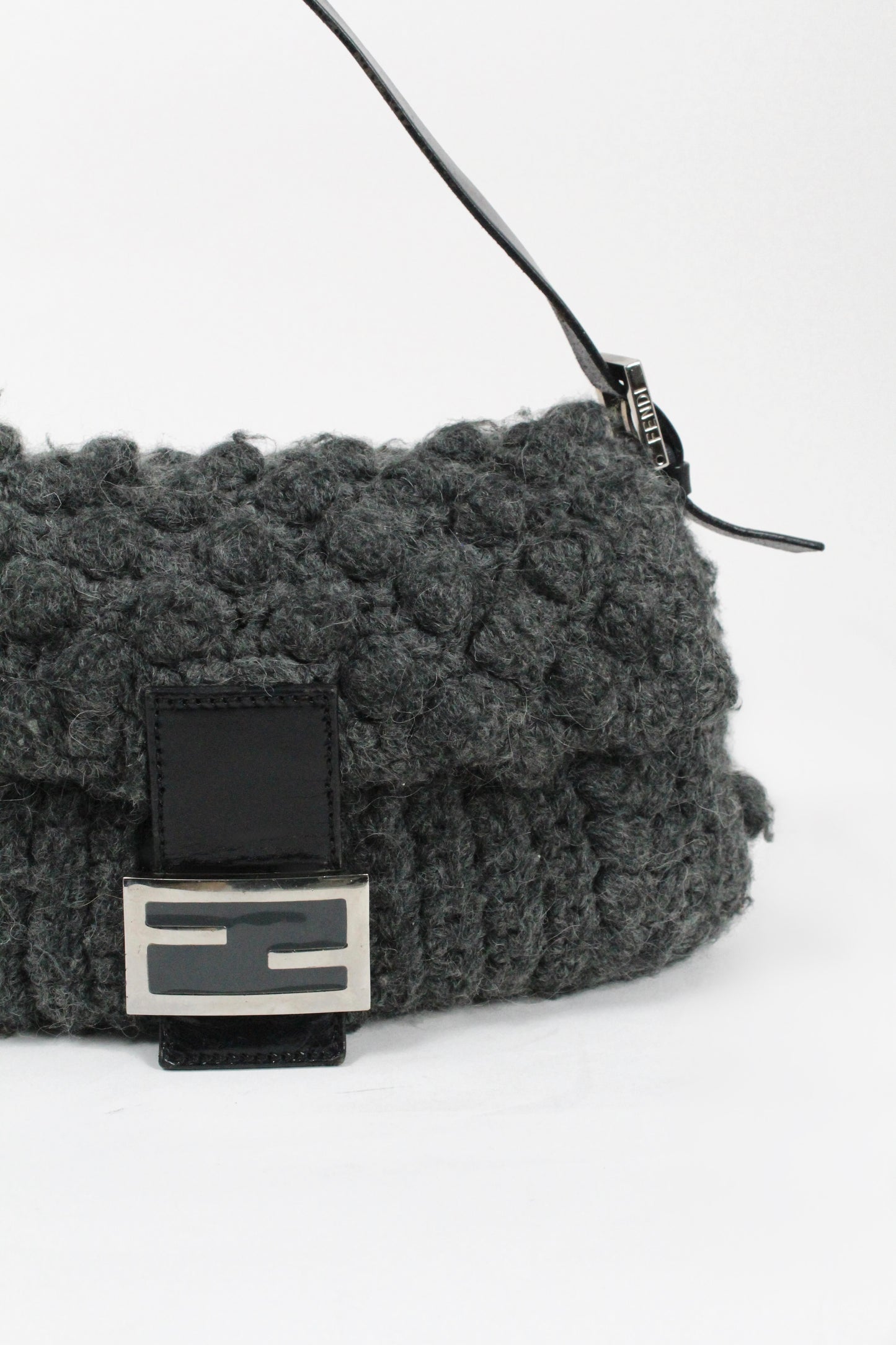 Fendi wool knit baguette