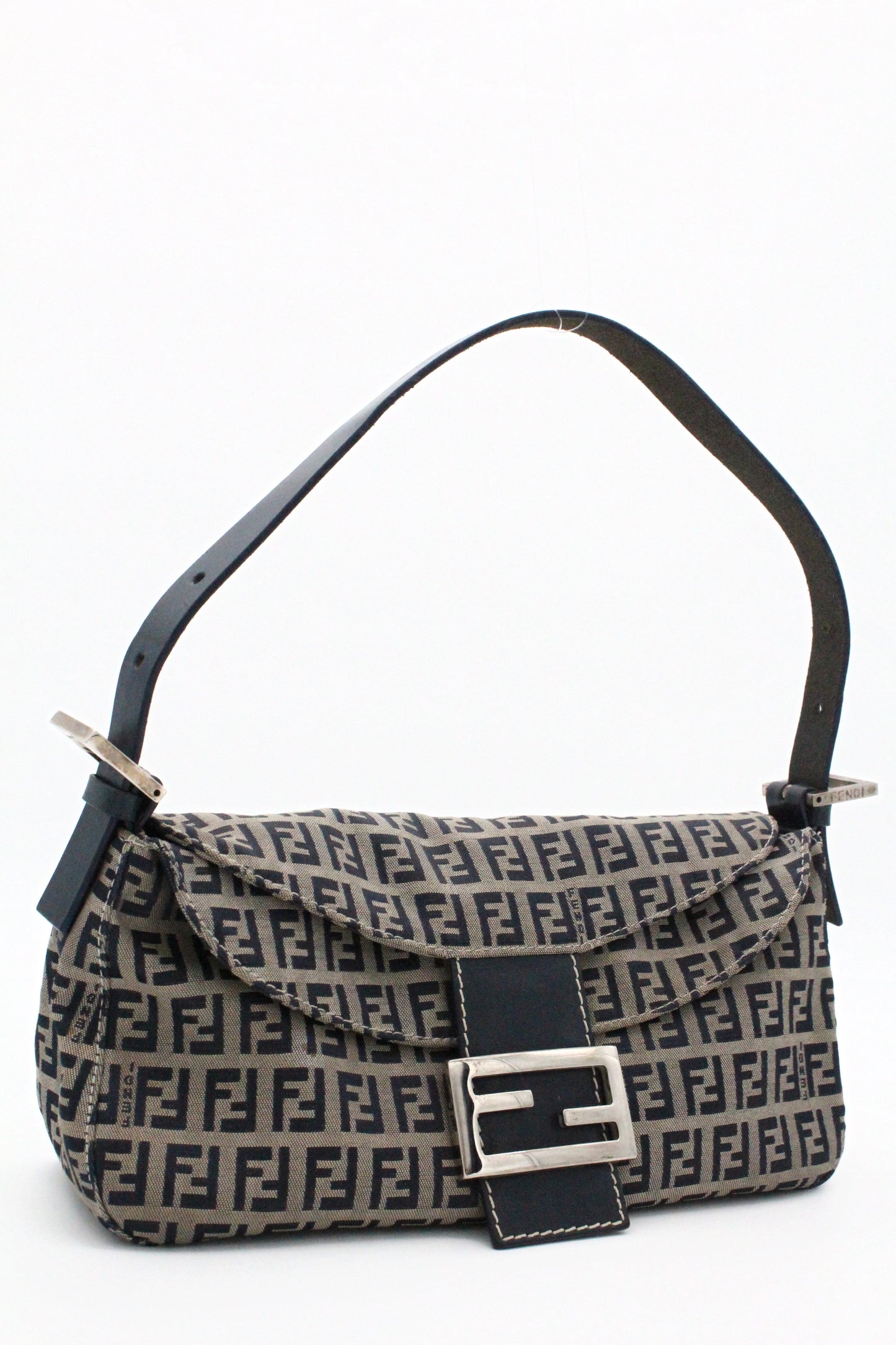 Fendi Double Flap Zucca Baguette