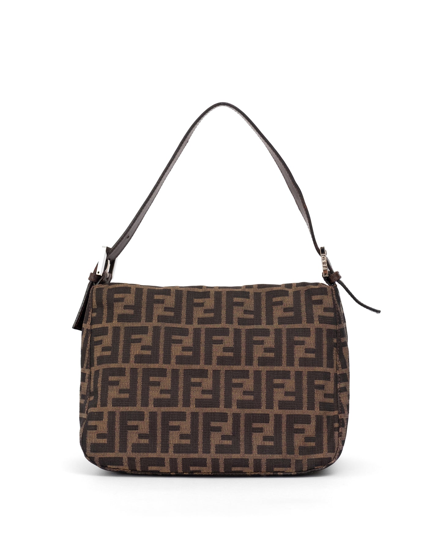 Fendi Zucca Double Flap Baguette