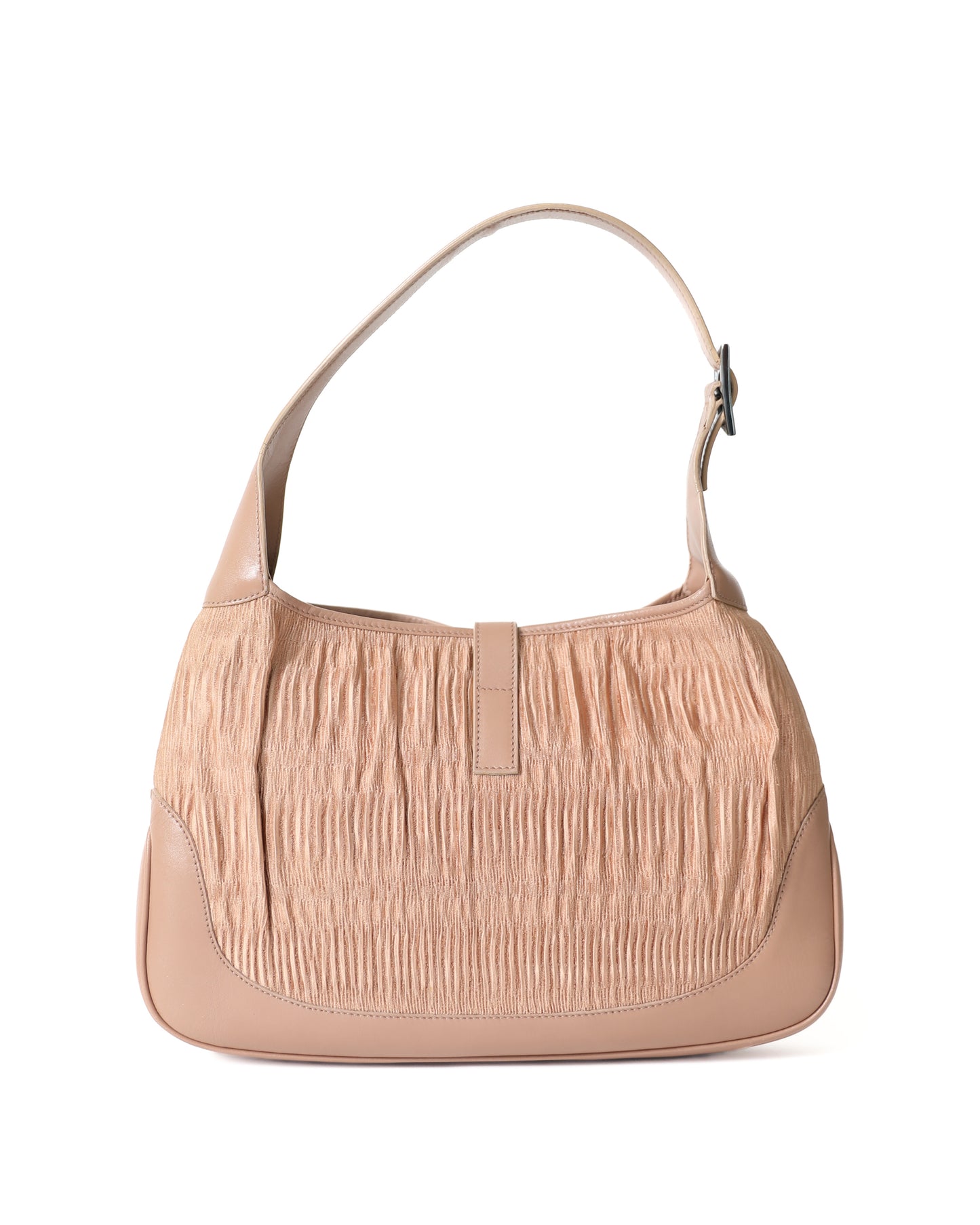 RARE Gucci Pink Ruched Satin Jackie Bag