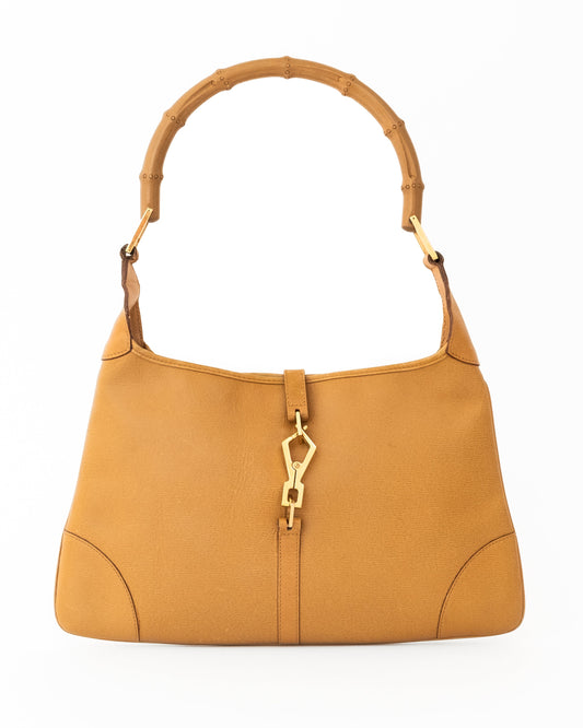 Gucci Bamboo Tan Leather Jackie Bag