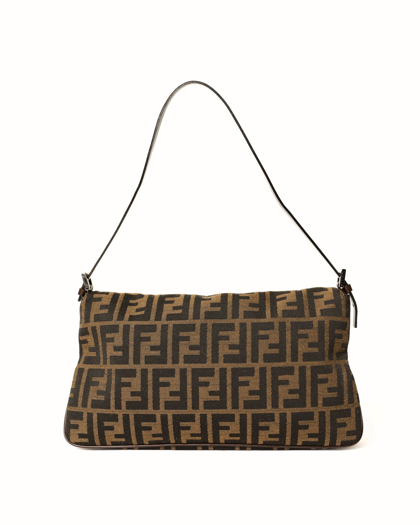 Fendi Zucca Double Flap Baguette