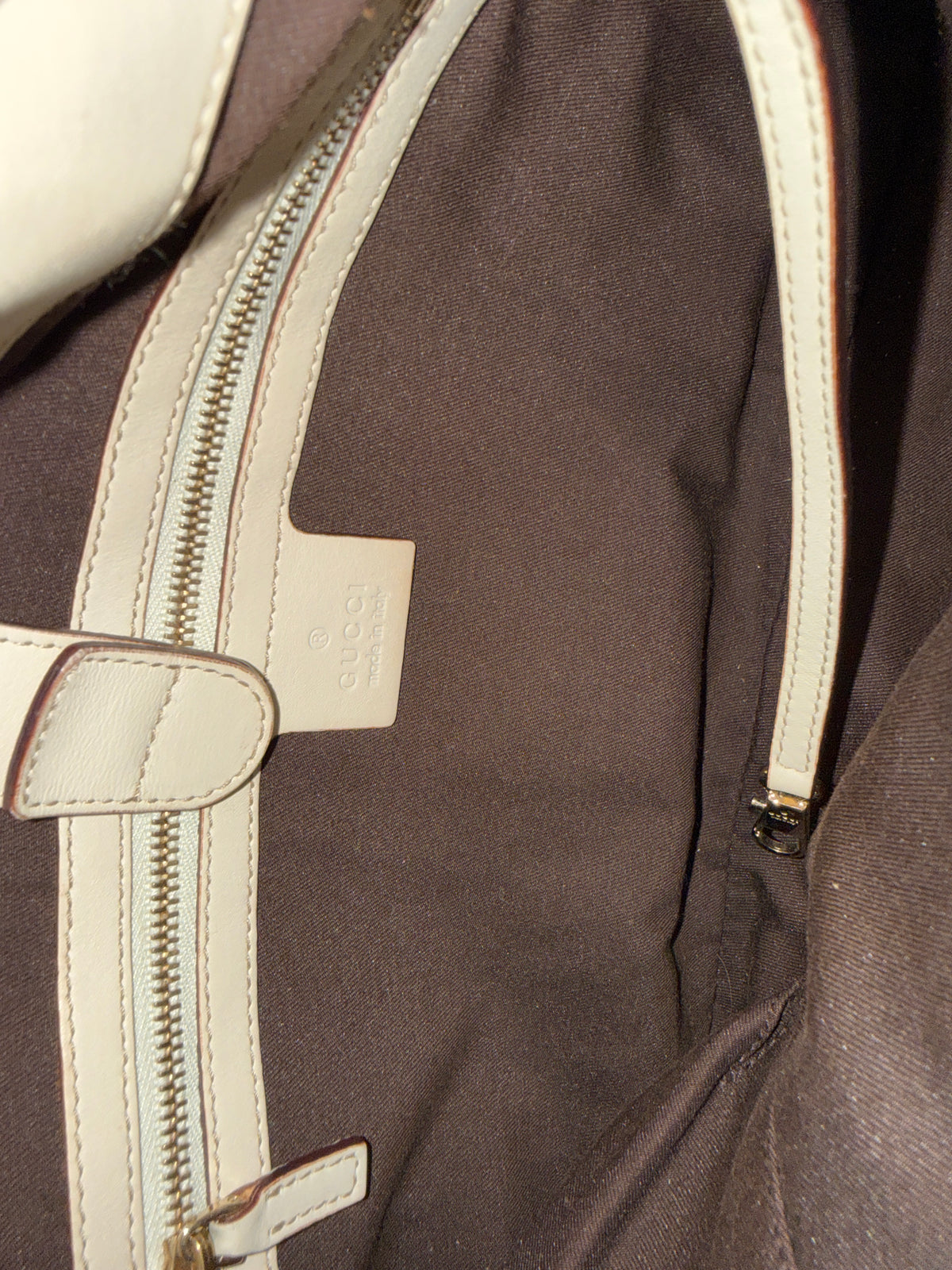 Gucci GG Beige Canvas Monogram Hobo Bag