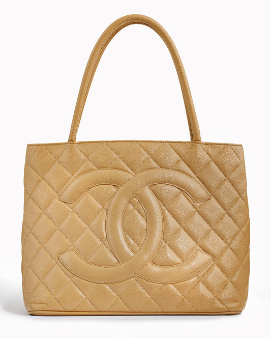 Chanel Medallion Leather Tote Bag