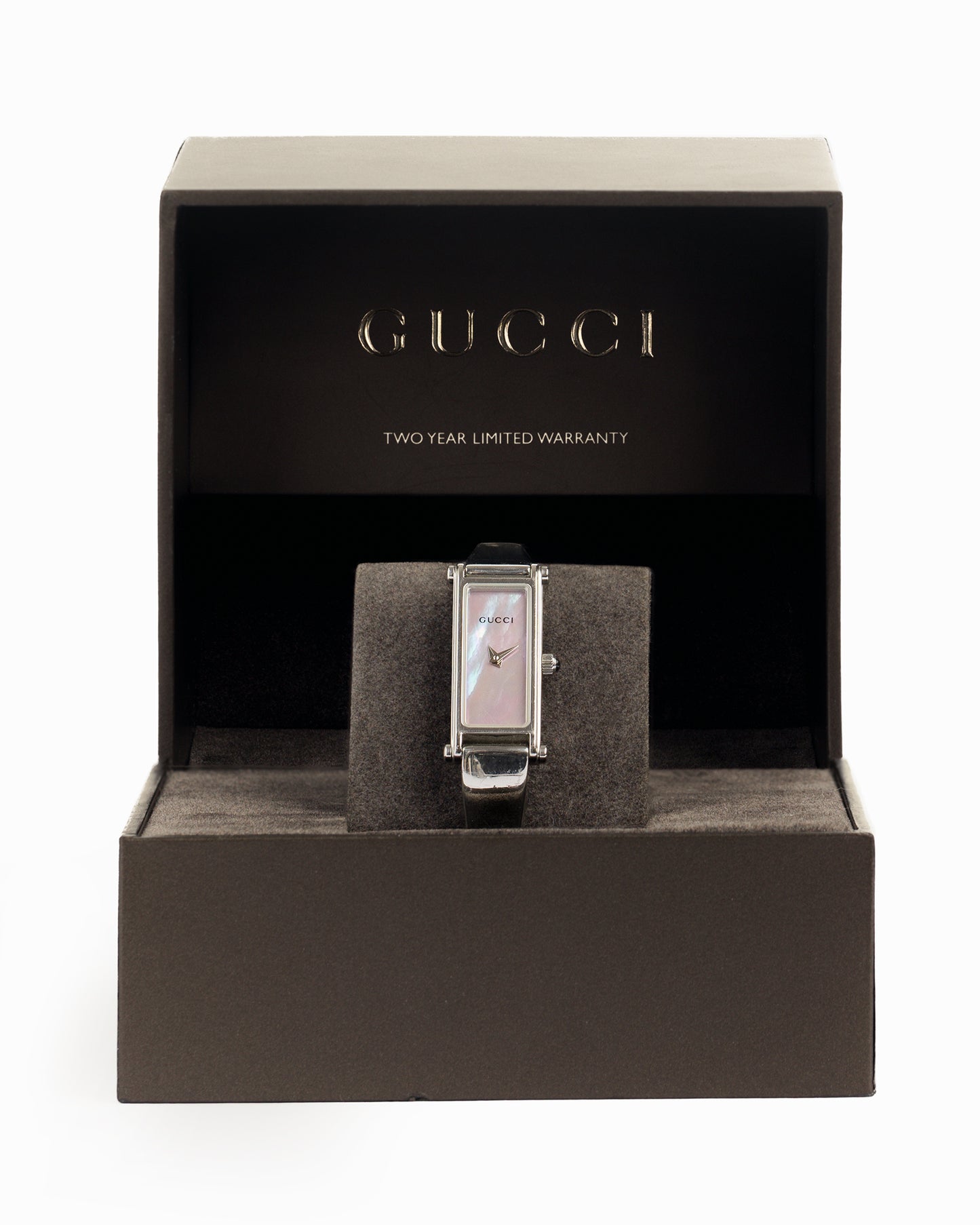 Gucci Silver 1500 Horsebit Pearl Watch