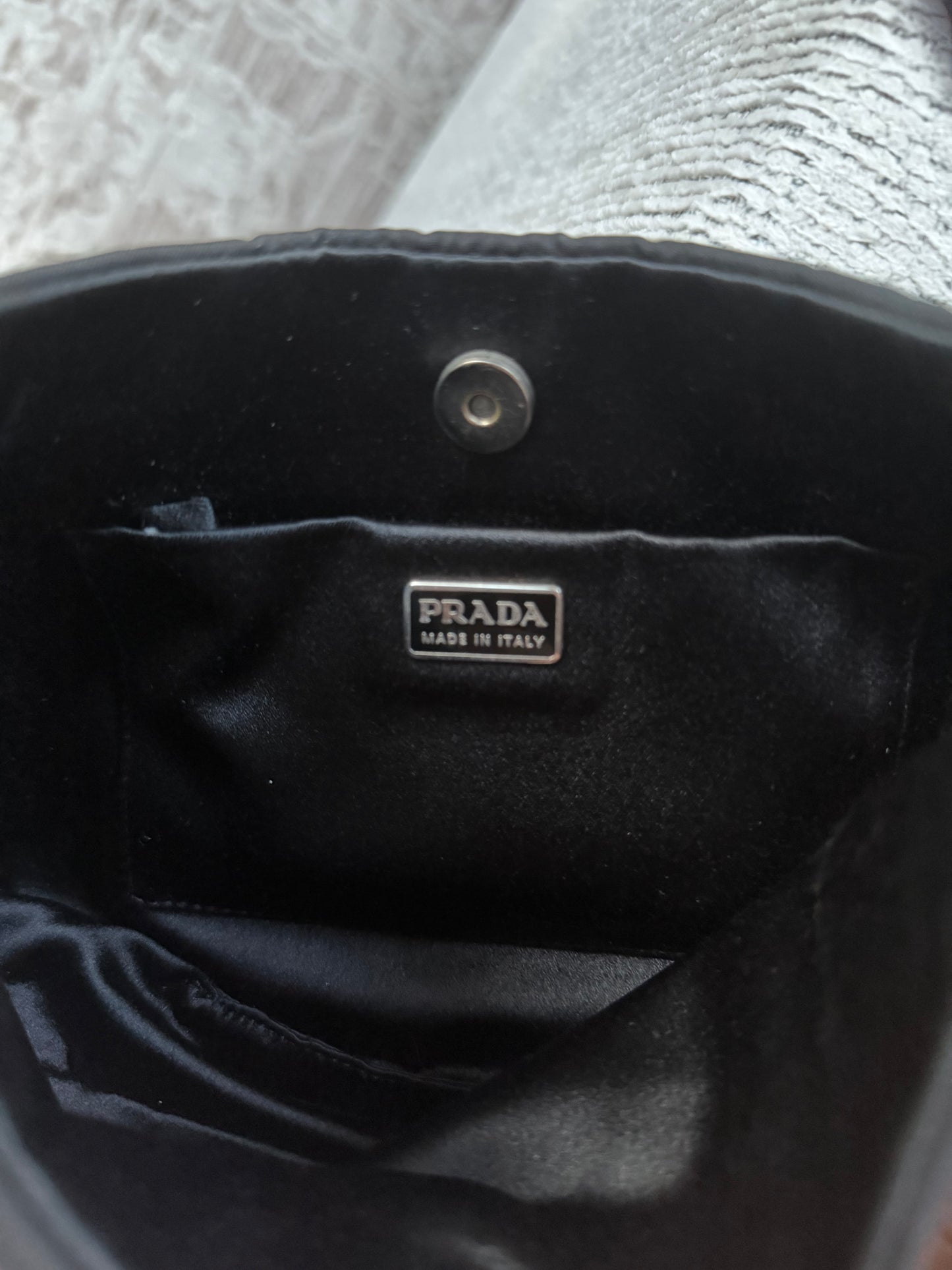 Prada Black Nylon Cleo Shoulder Bag