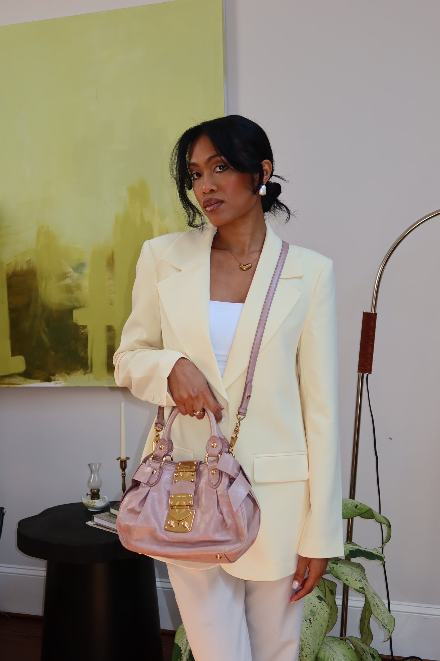 Miu Miu Pink Leather Bag