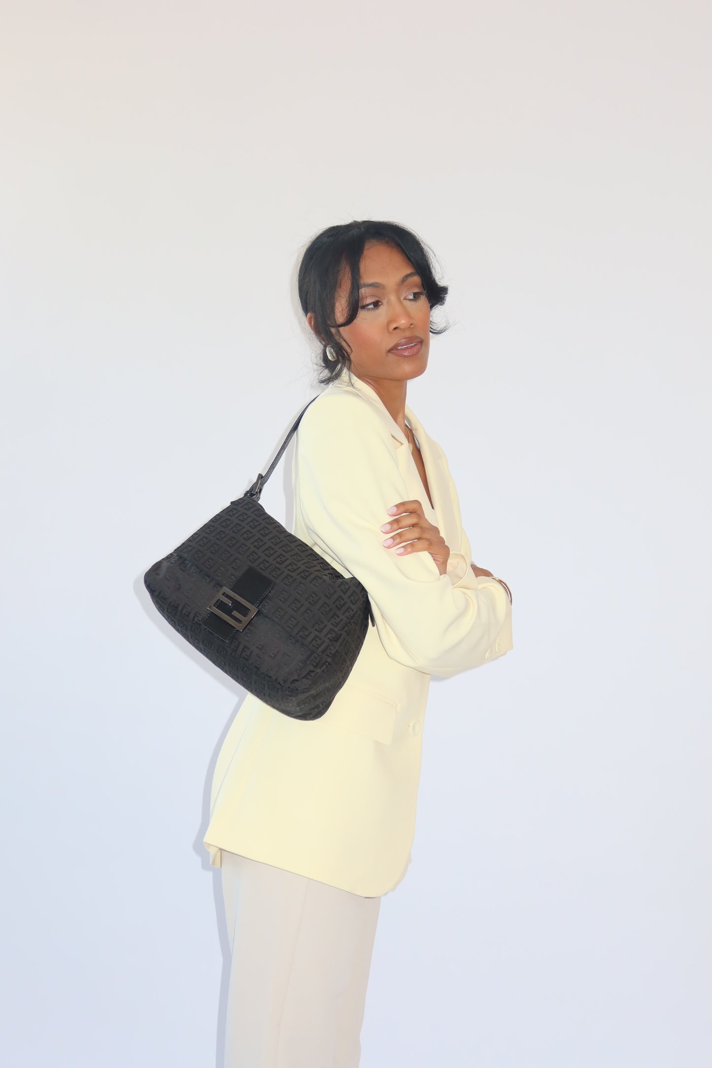 Fendi Black Mama Baguette