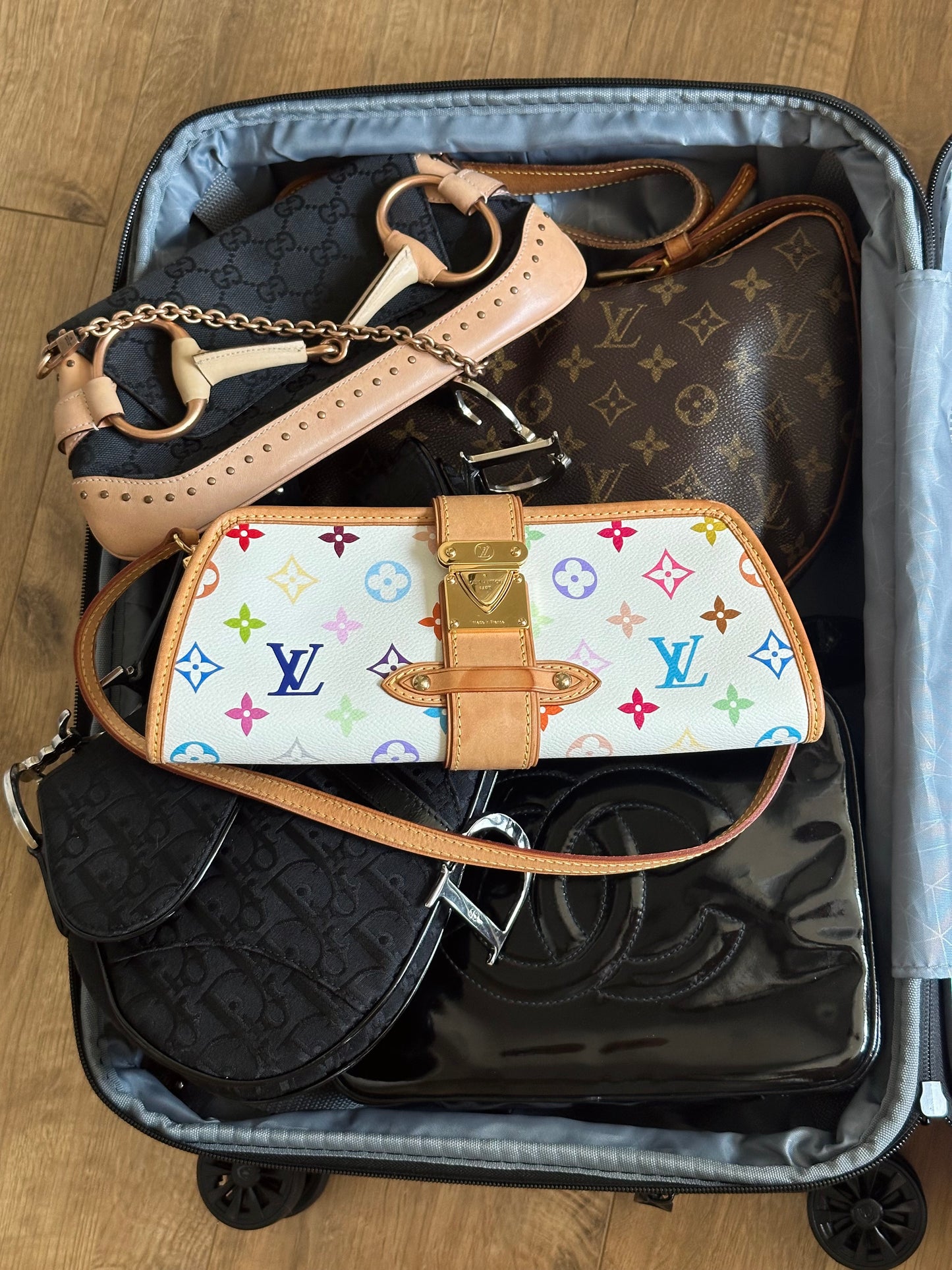 Louis Vuitton x Takashi Murakami Multicolor Shirley Shoulder Bag