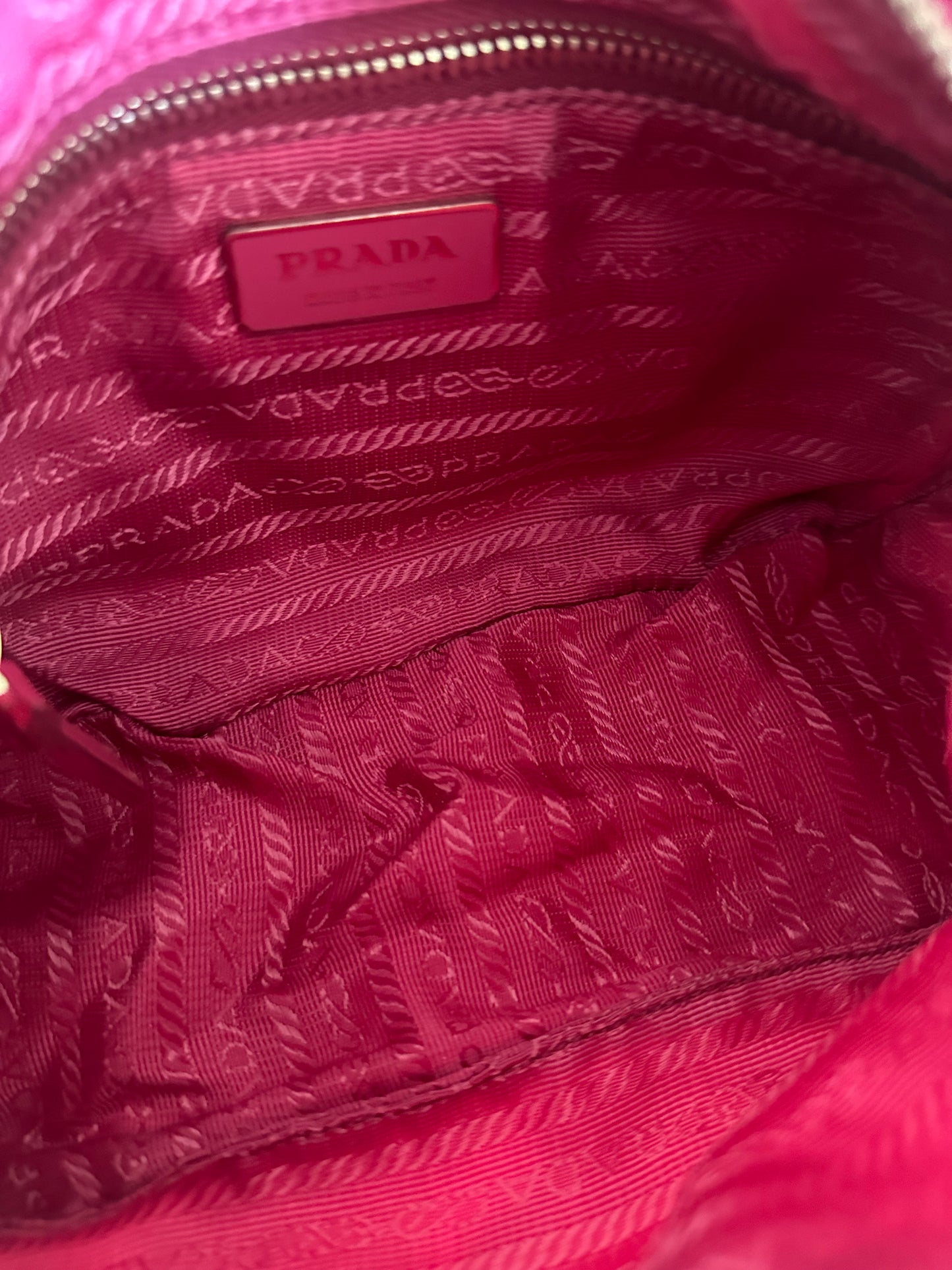 Prada Pink Nylon Shoulder Bag