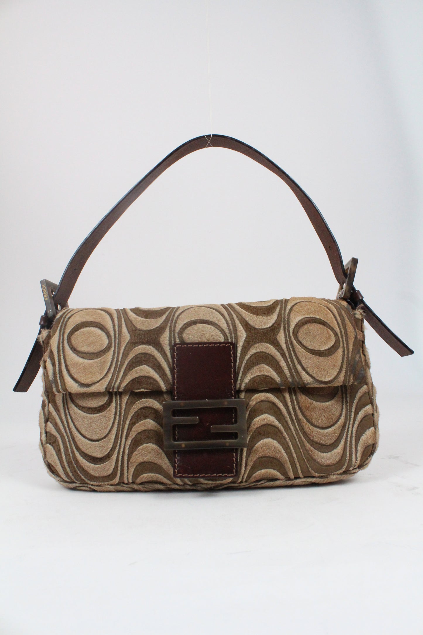 Fendi Swirl Ponyhair Baguette