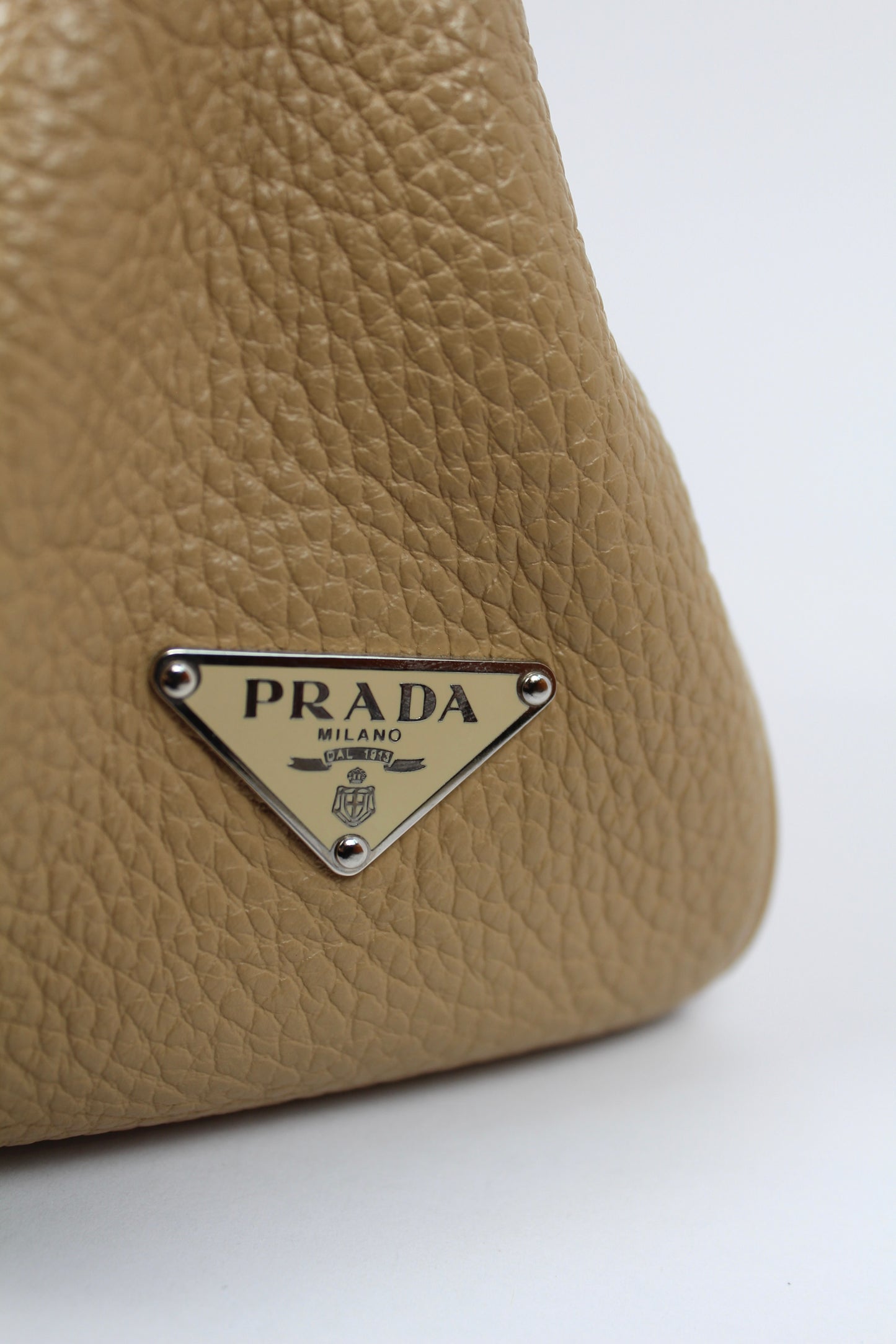 Prada Leather Moon Bag