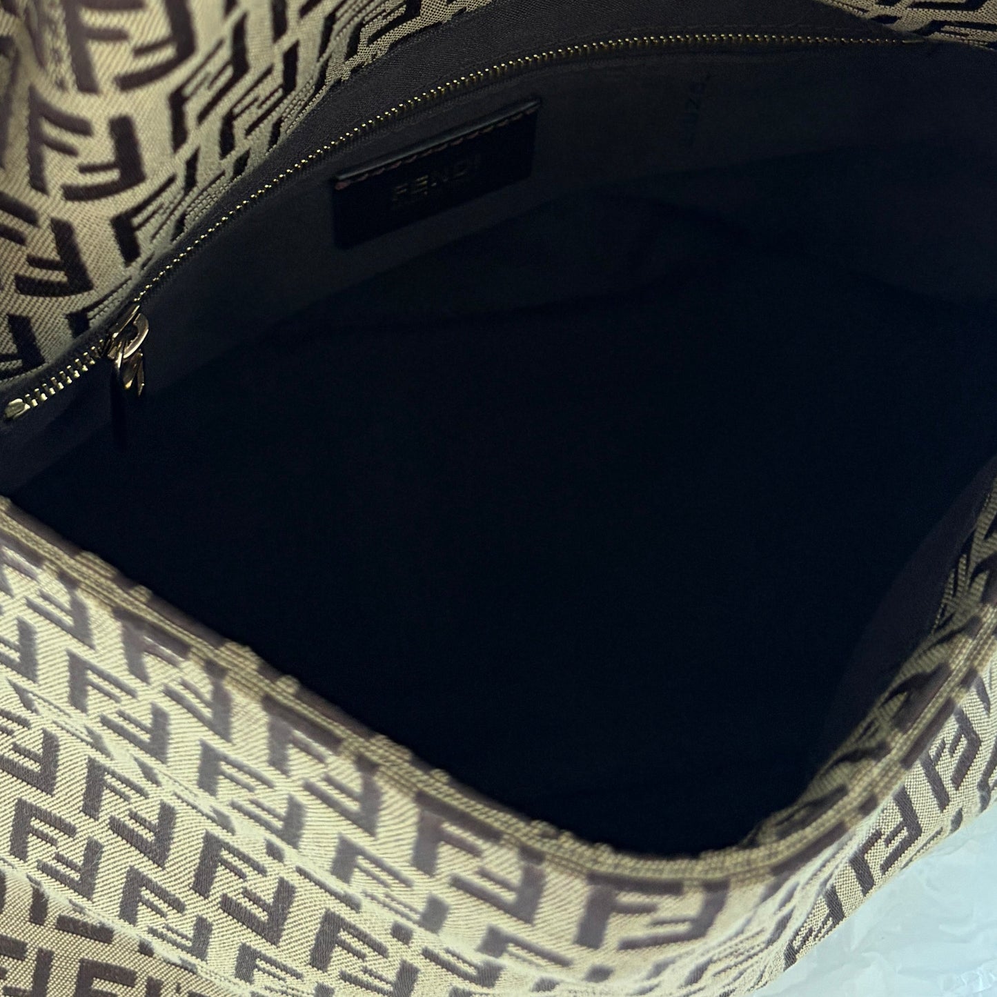Fendi Brown Zucchino Mama Baguette