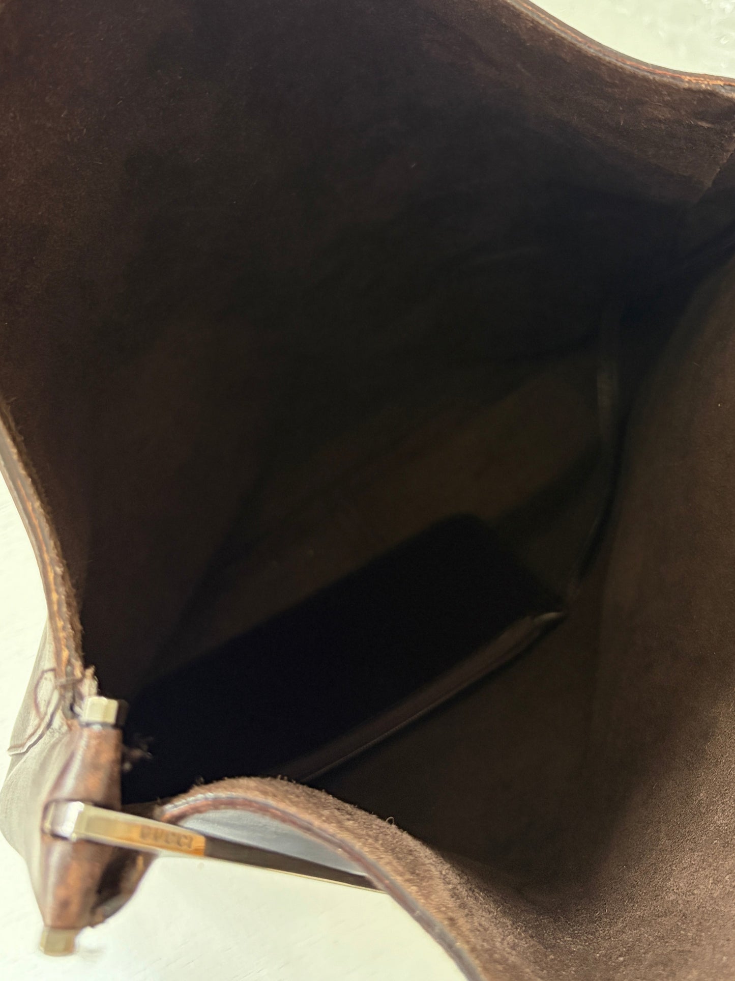 RARE Gucci Tom Ford Horsebit Brown Leather Hobo Bag