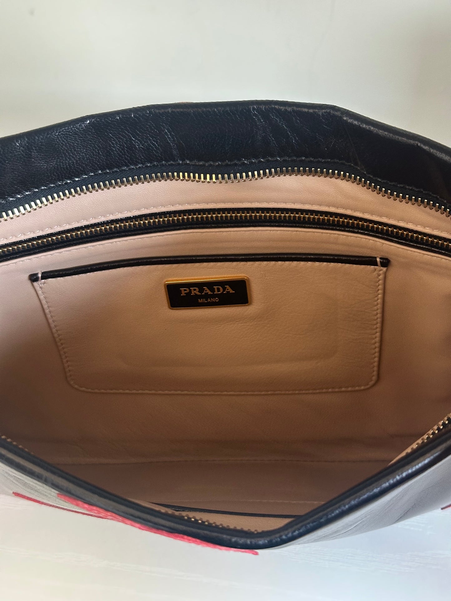 Prada Kiss Leather Pouch