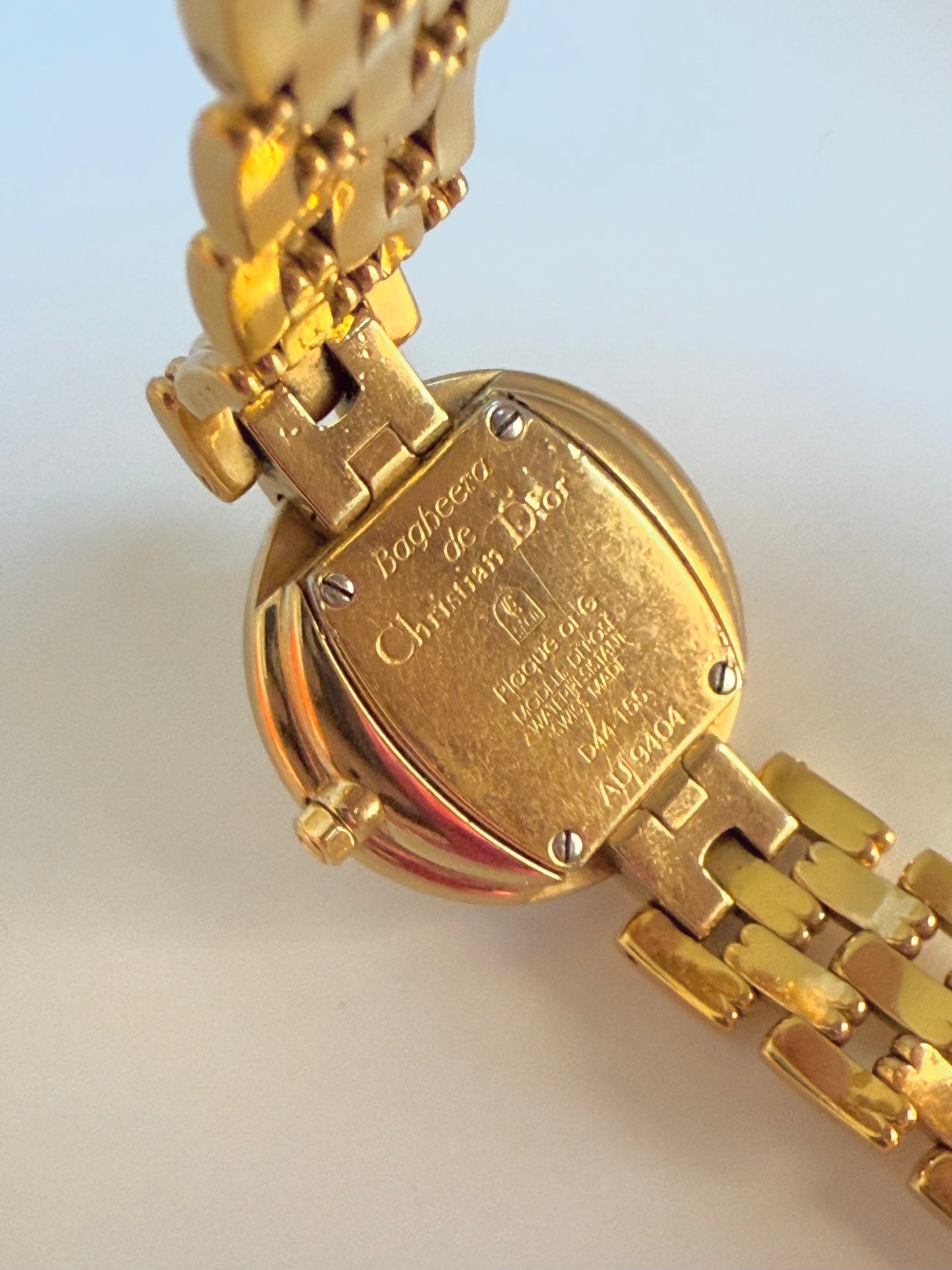 Christian Dior Diamond Gold Watch