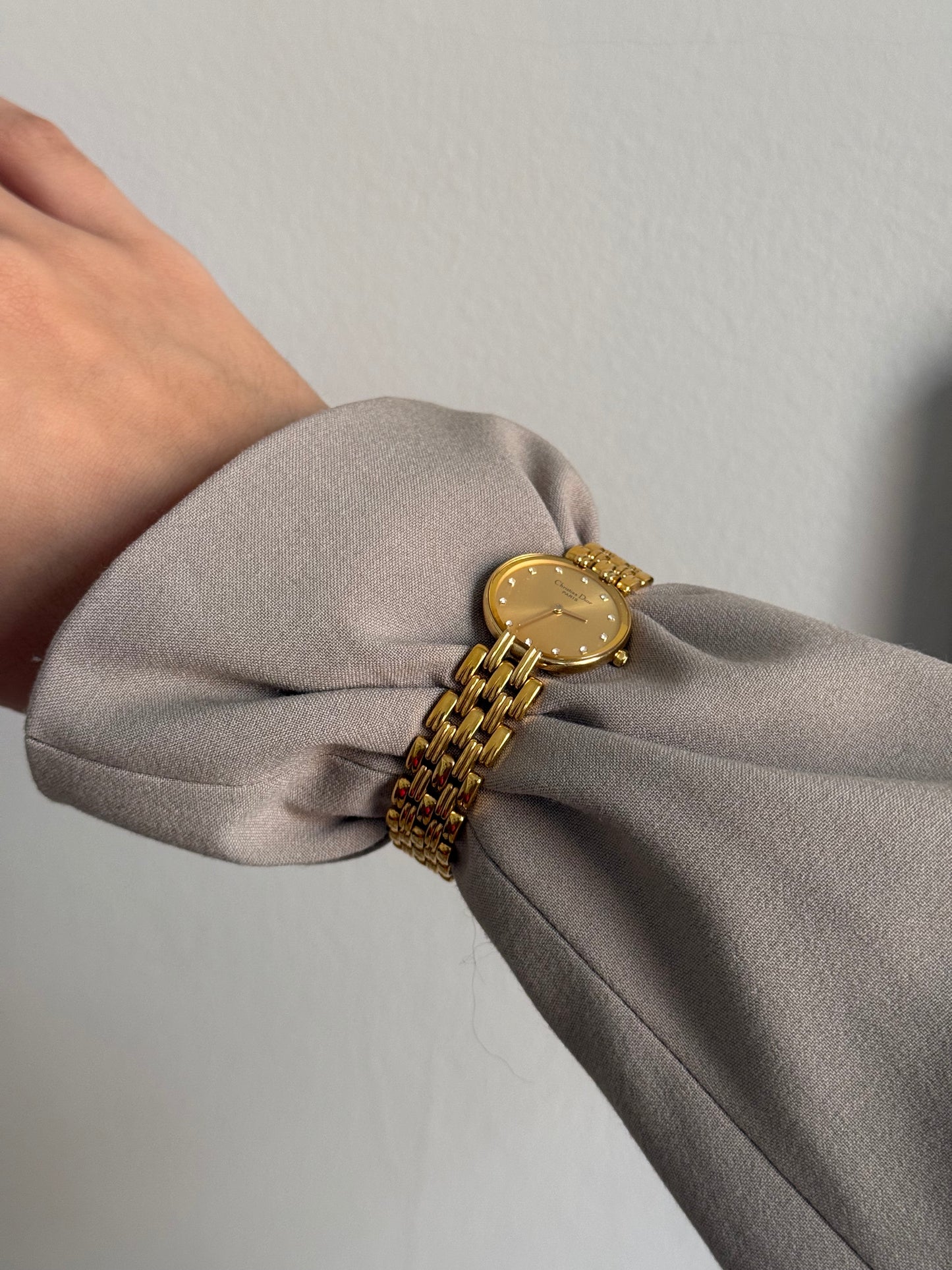 Christian Dior Diamond Gold Watch
