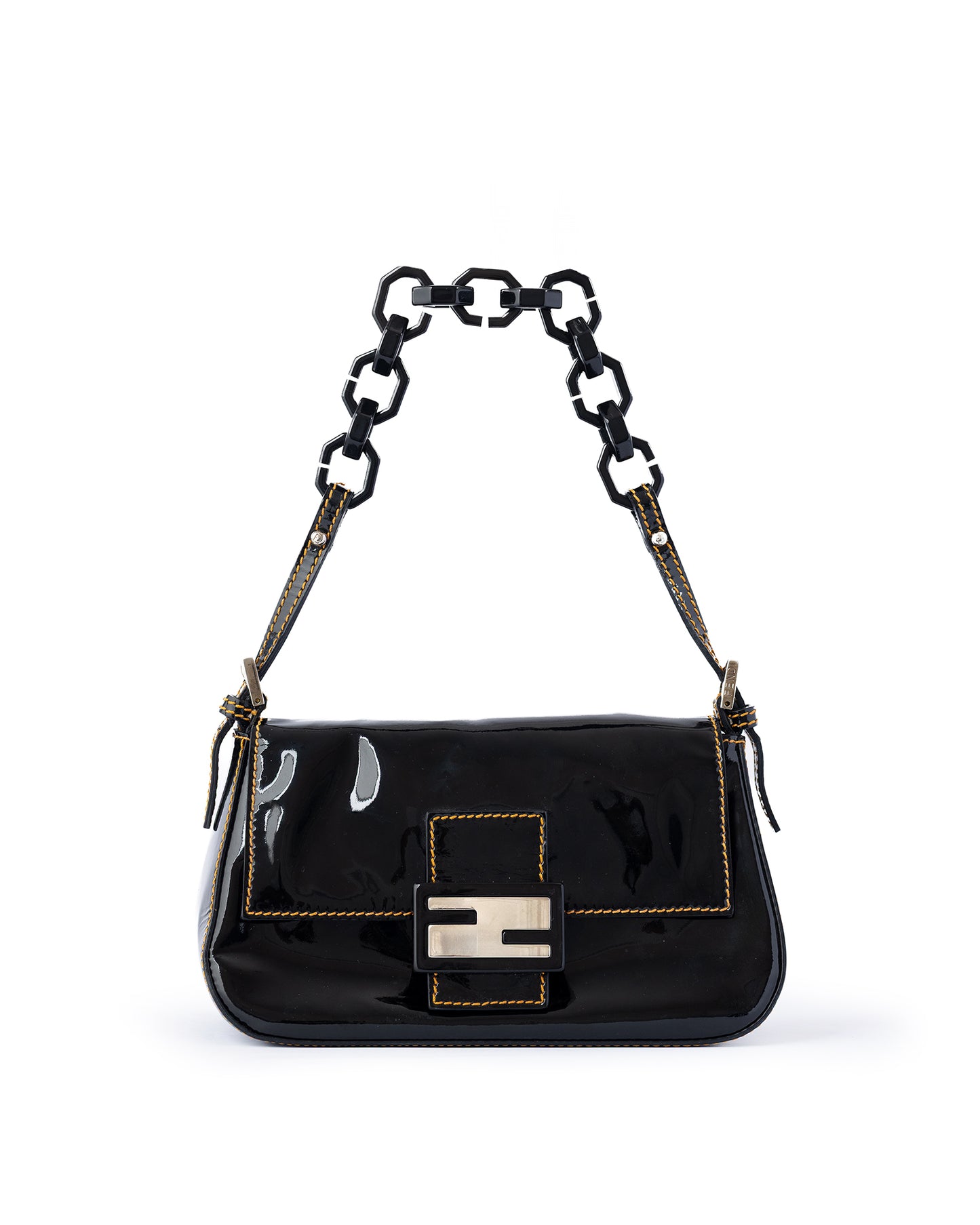 Fendi Patent Leather Baguette